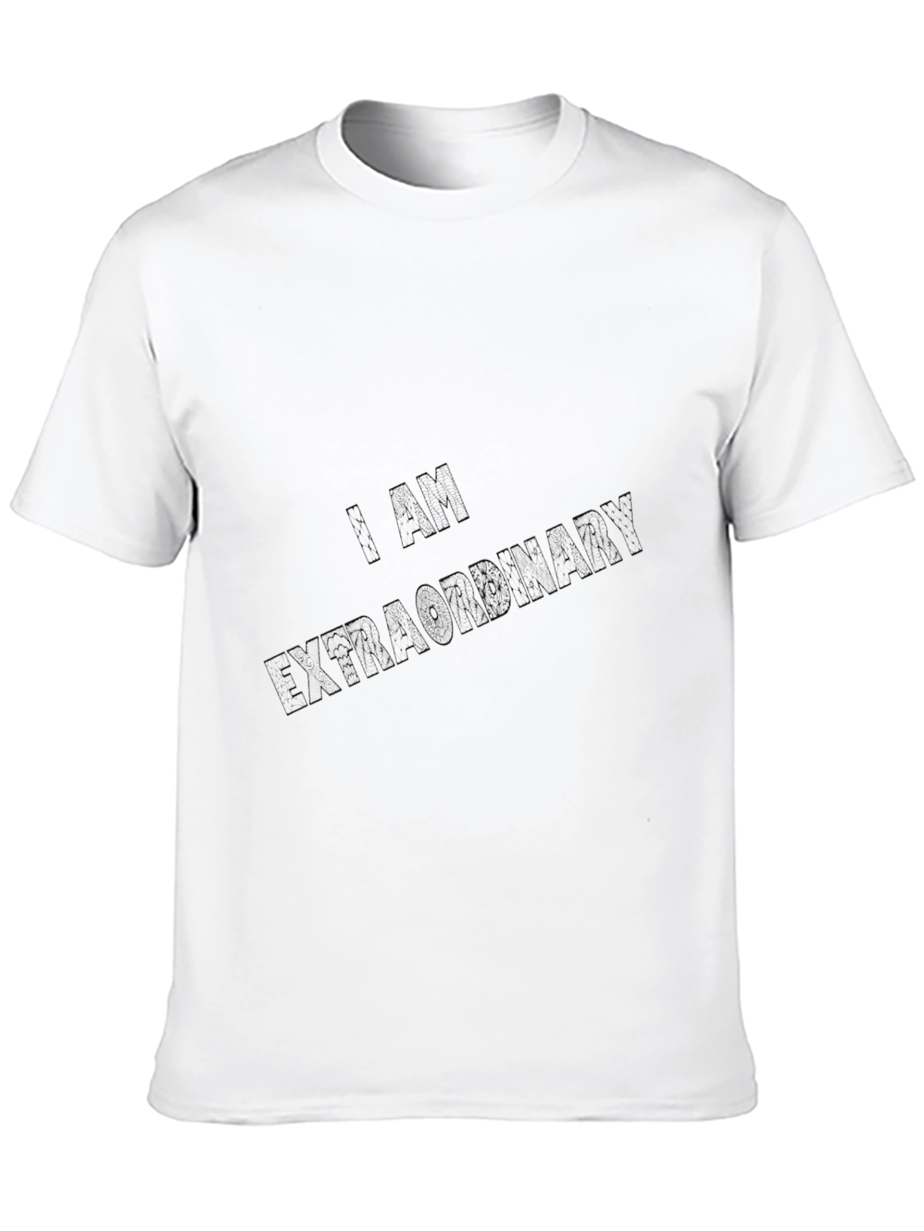 Mens Black I AM EXTRAORDINARY T-Shirt