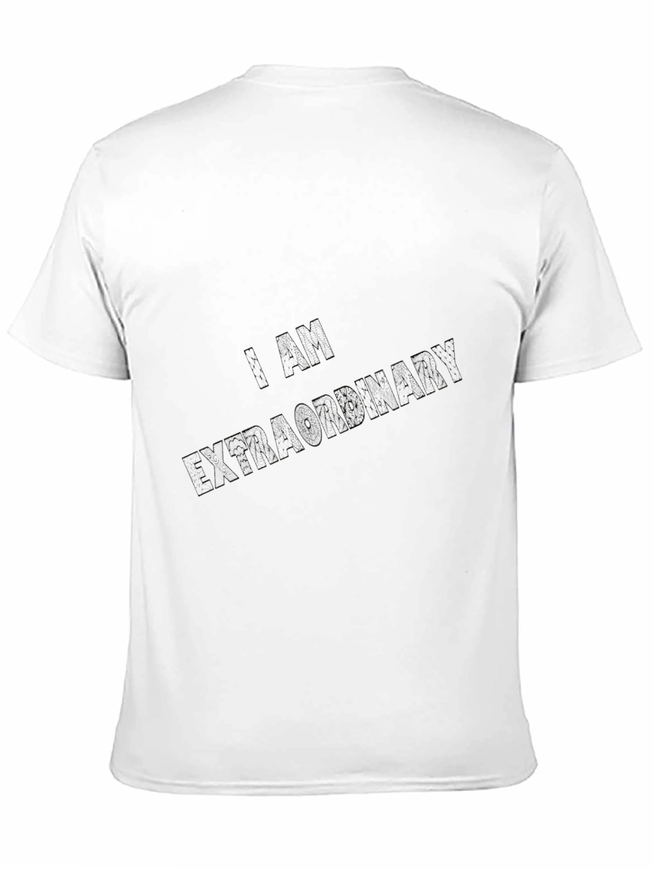 Mens Black I AM EXTRAORDINARY T-Shirt