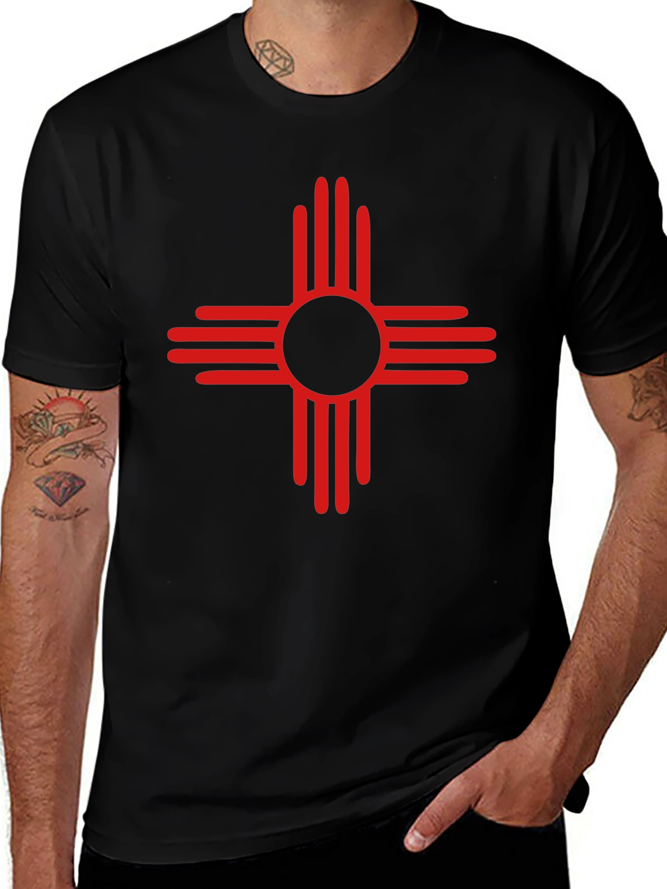 Zia Symbol Black T-Shirt