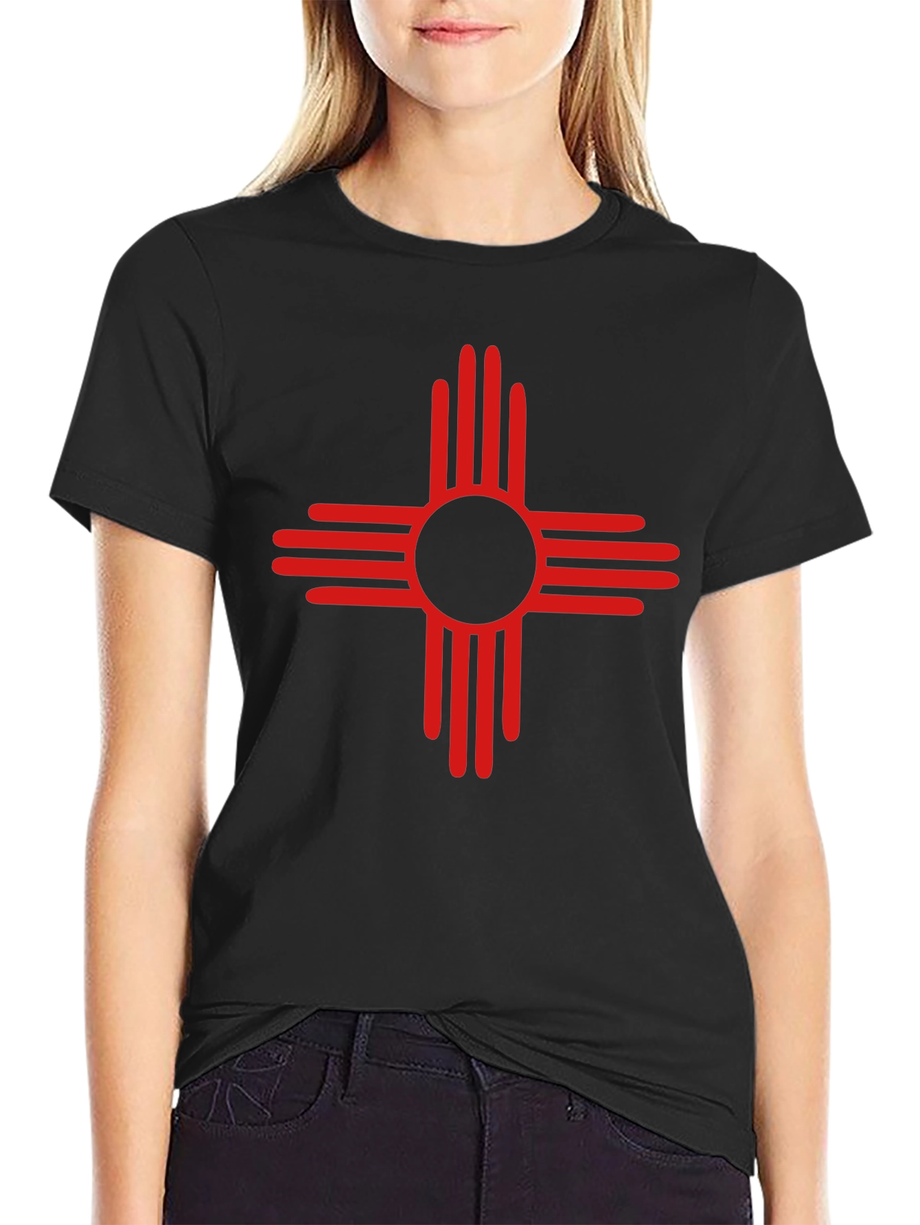 Zia Symbol Black T-Shirt