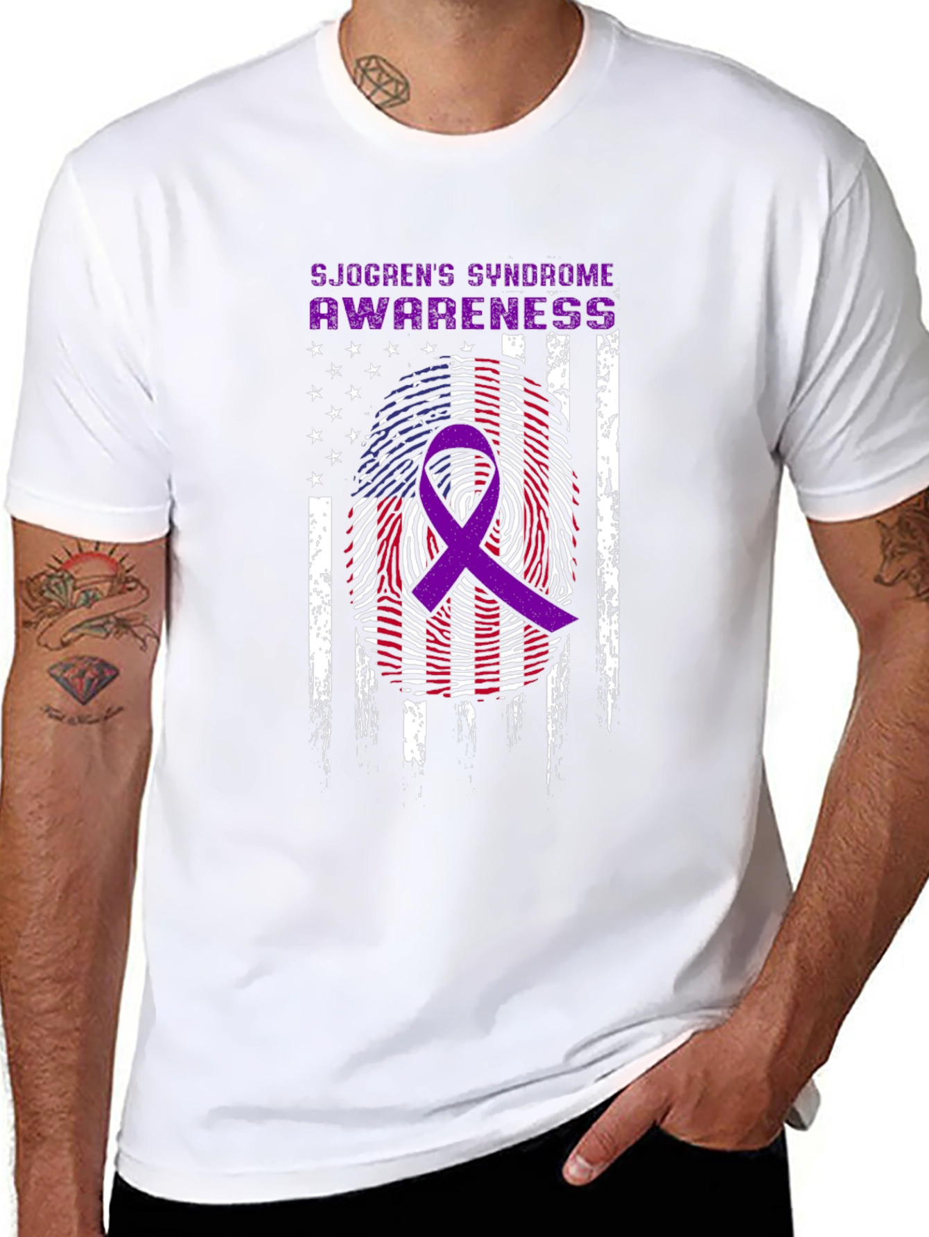 Sjogrens Syndrome Awareness Ribbon T-Shirt