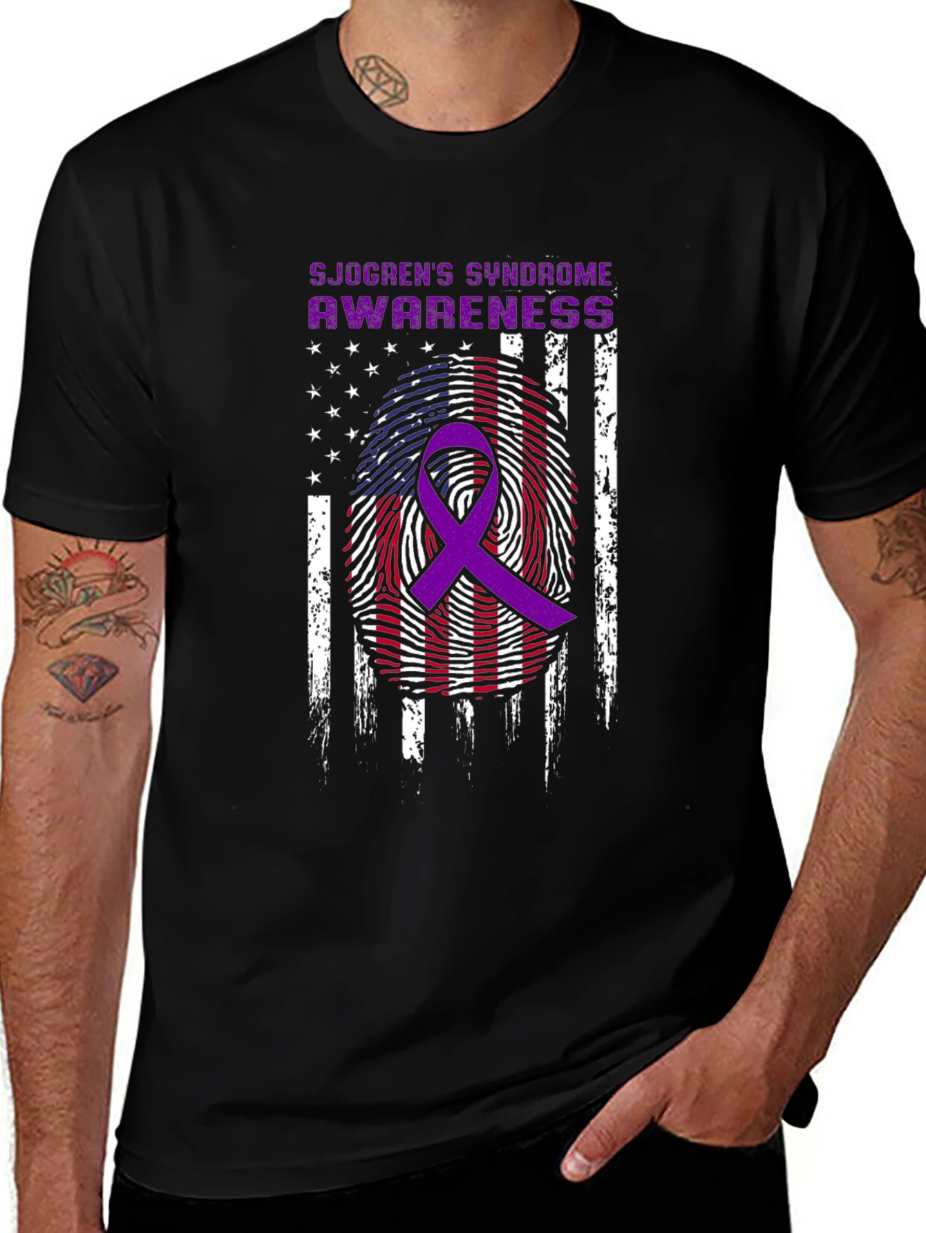 Sjogrens Syndrome Awareness Ribbon T-Shirt
