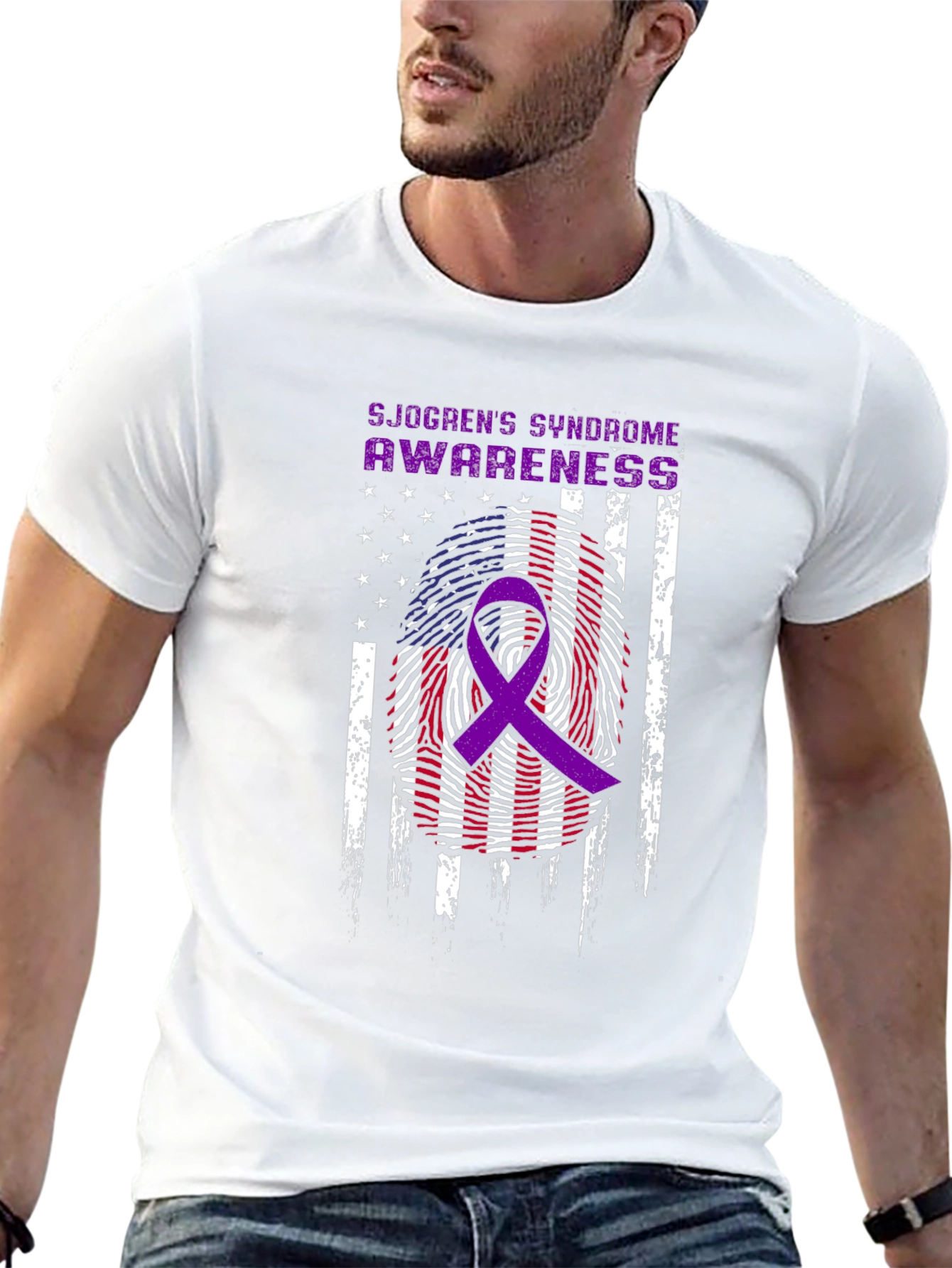 Sjogrens Syndrome Awareness Ribbon T-Shirt