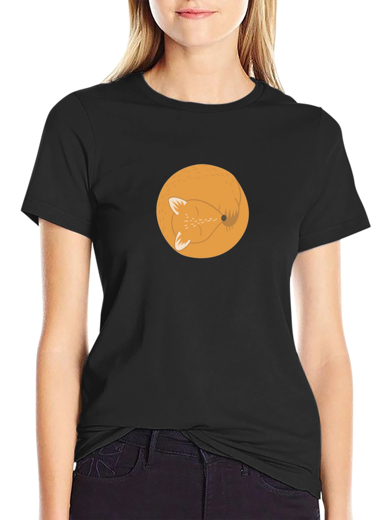 Fox Circle Graphic Tee - Stylish Mens T-Shirt