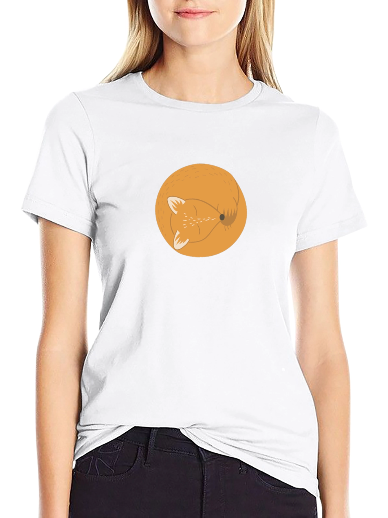 Fox Circle Graphic Tee - Stylish Mens T-Shirt