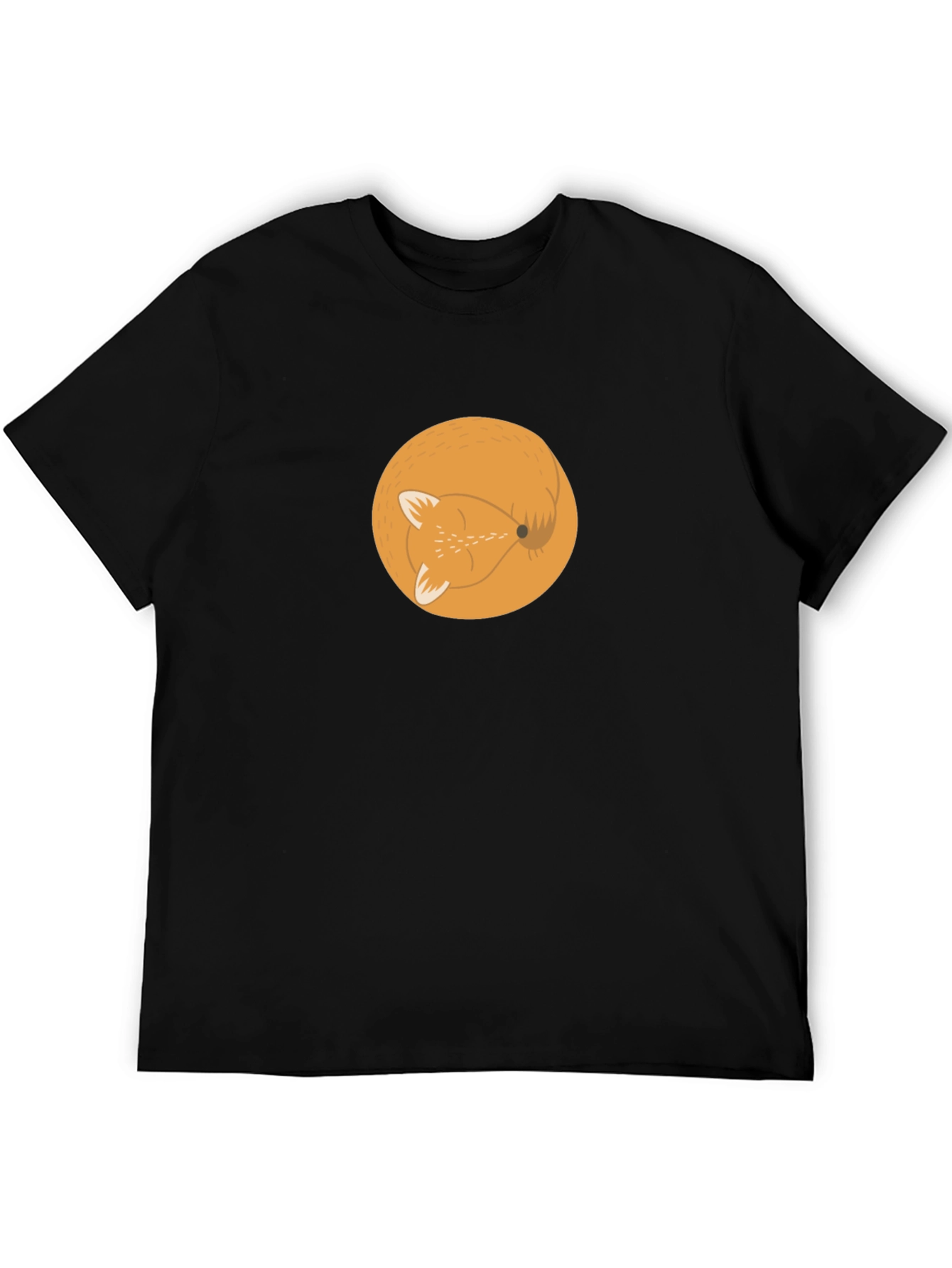 Fox Circle Graphic Tee - Stylish Mens T-Shirt