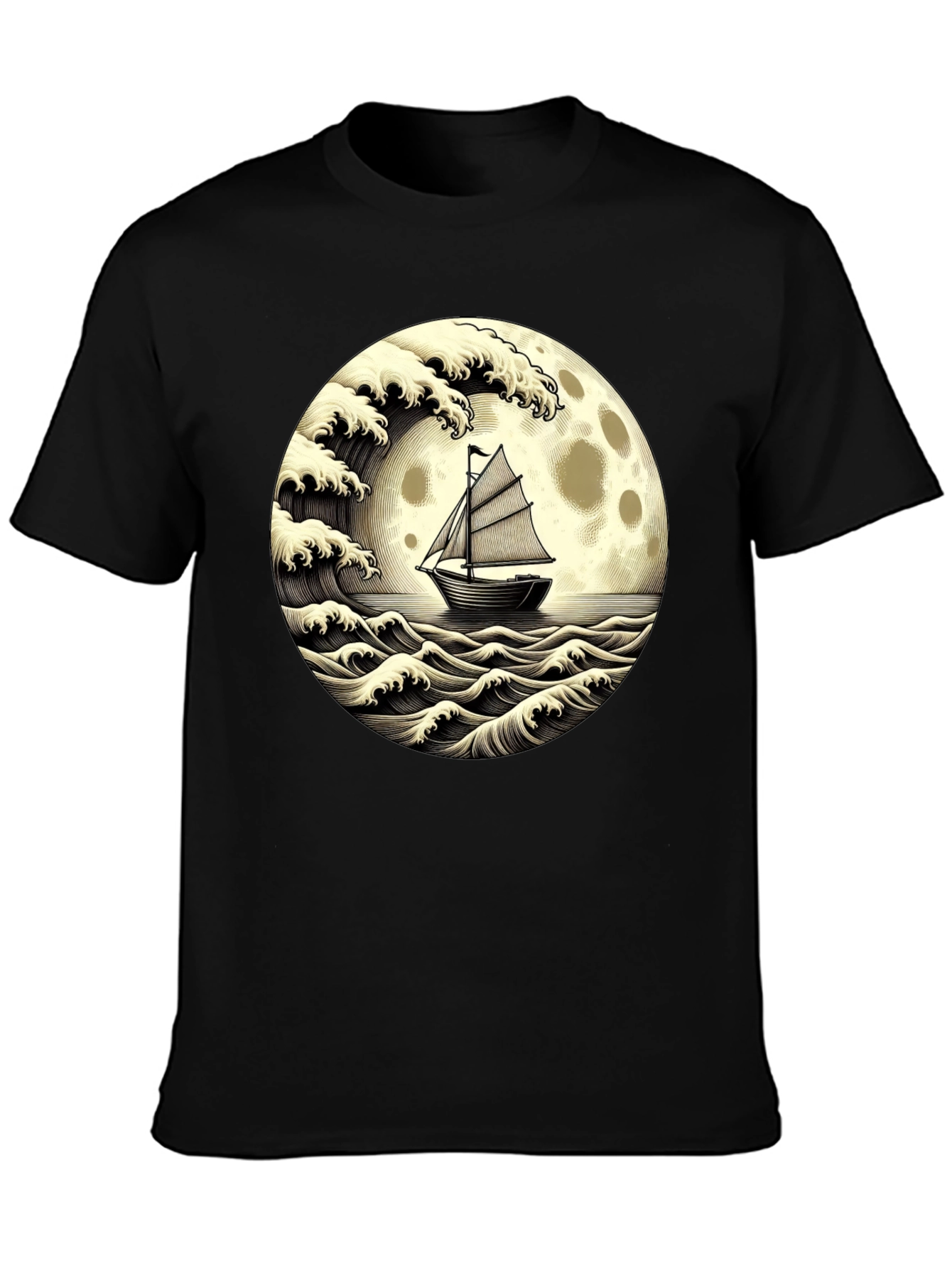 Nautical Moon Boat T-Shirt
