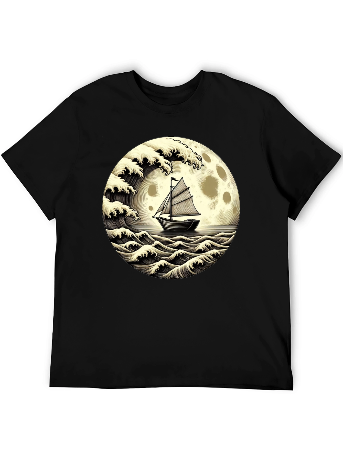 Nautical Moon Boat T-Shirt