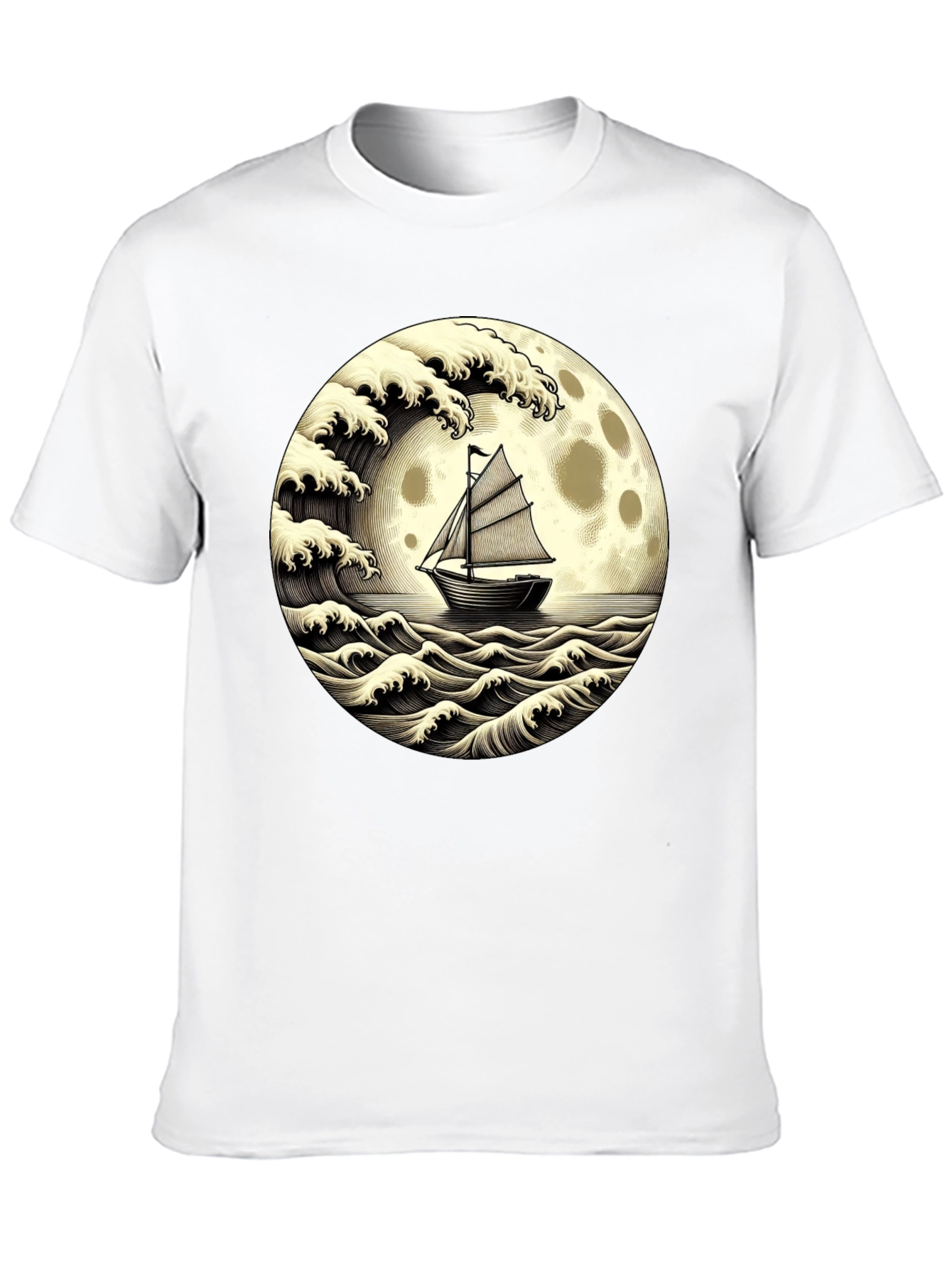 Nautical Moon Boat T-Shirt