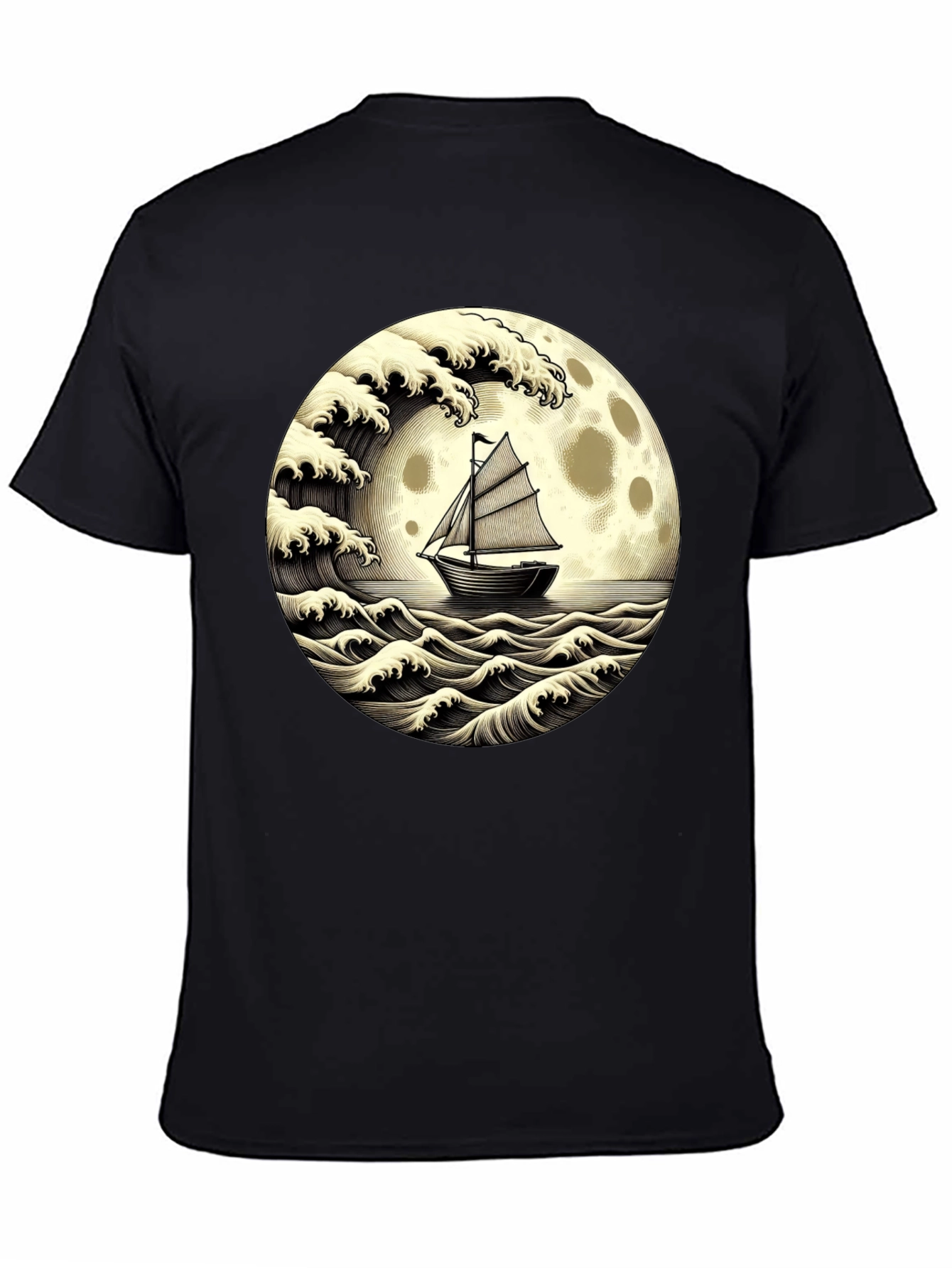 Nautical Moon Boat T-Shirt