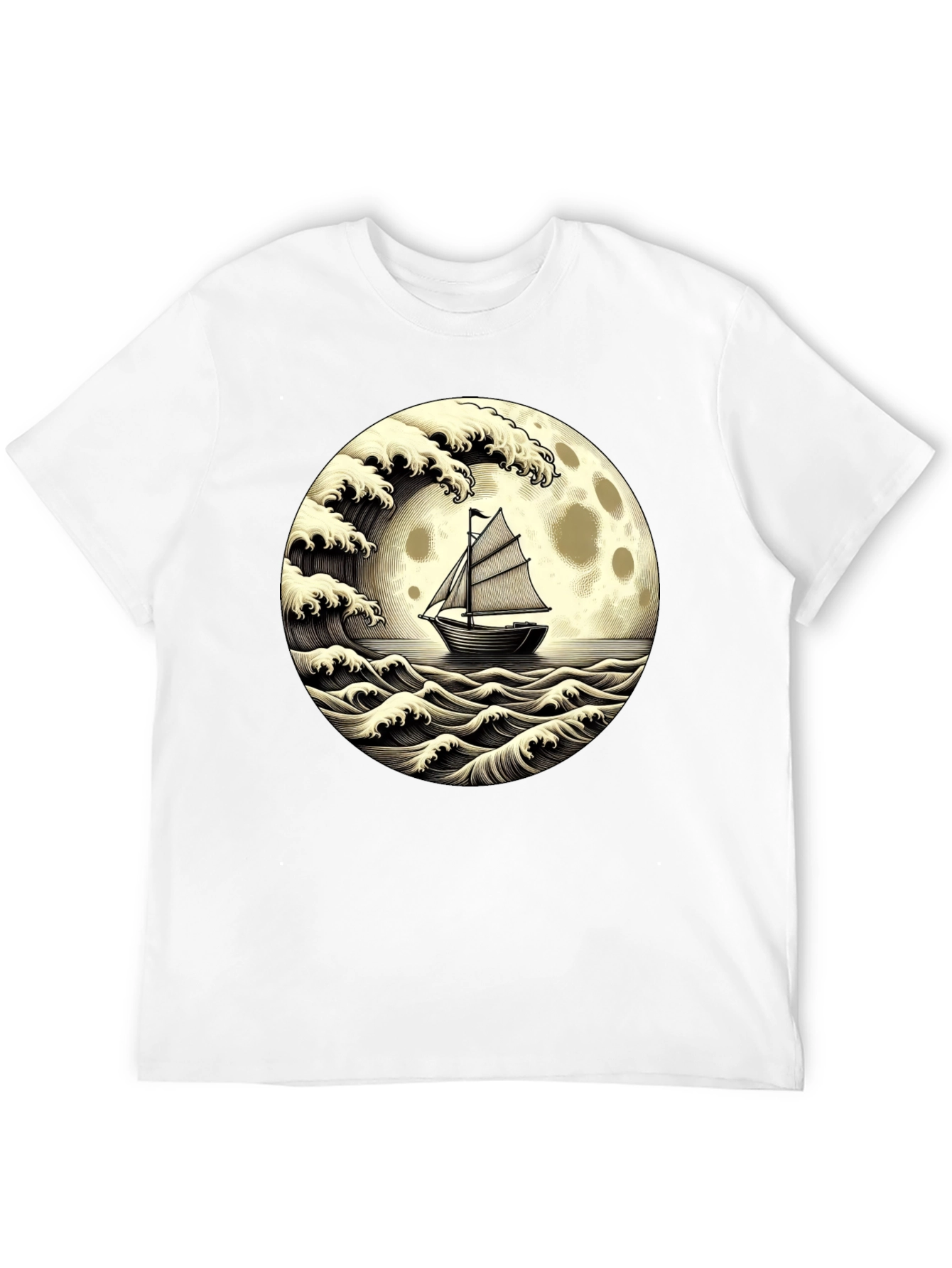 Nautical Moon Boat T-Shirt