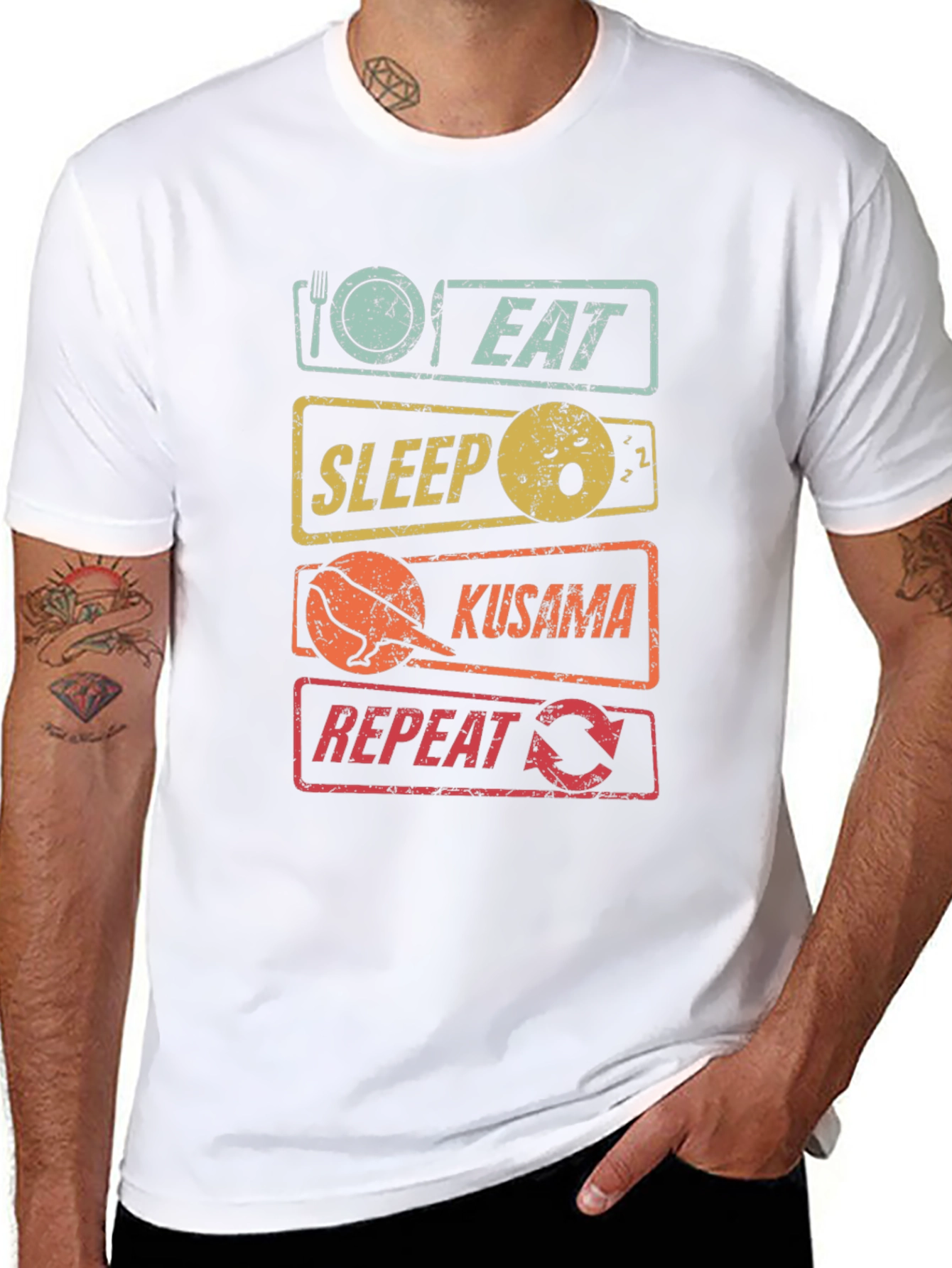 Eat Sleep Kusama Repeat T-Shirt
