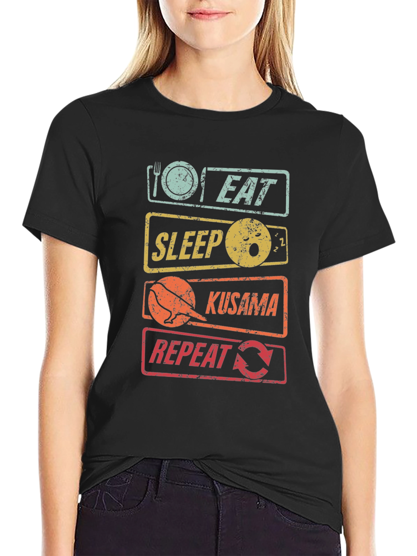 Eat Sleep Kusama Repeat T-Shirt