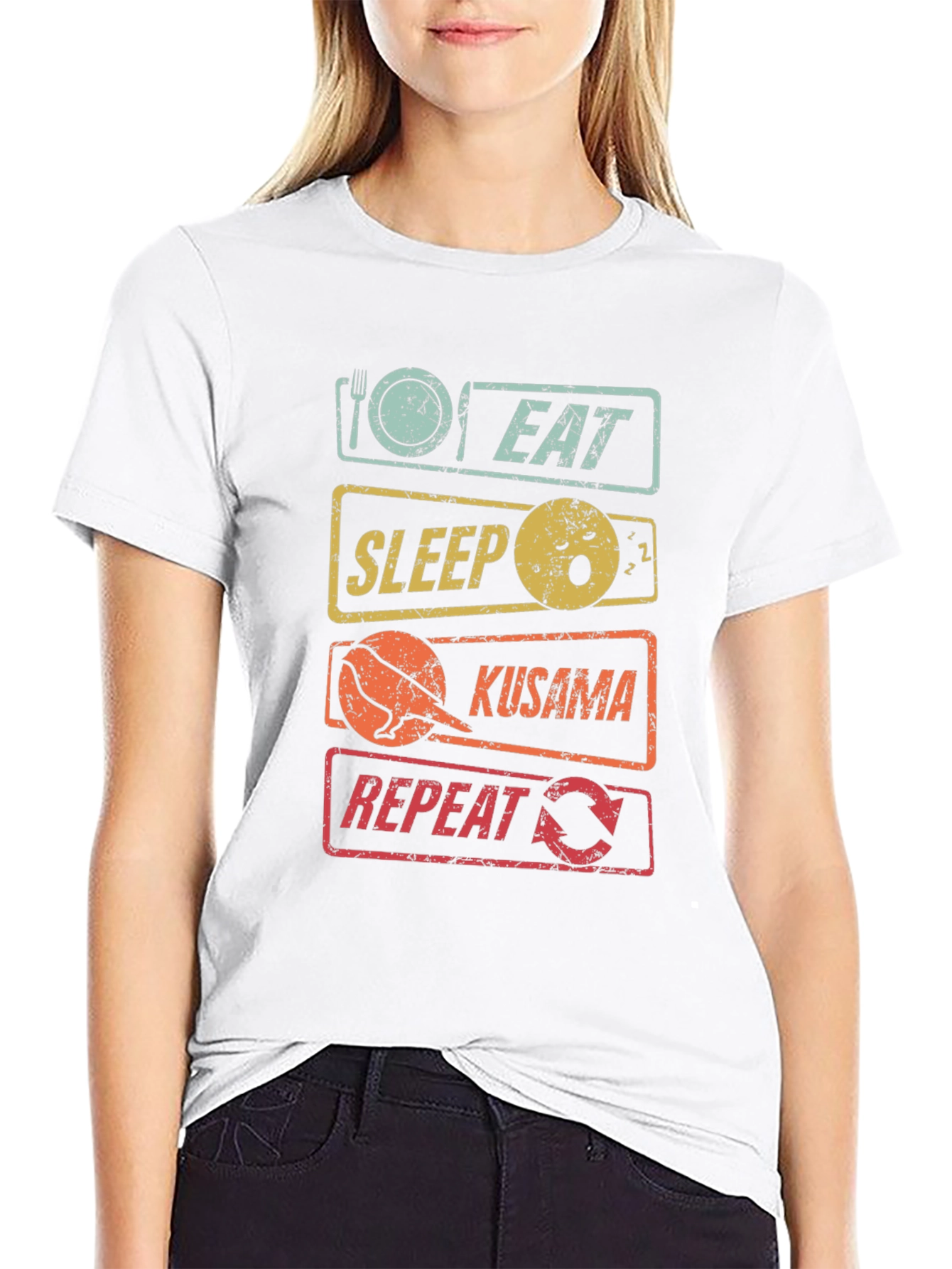 Eat Sleep Kusama Repeat T-Shirt