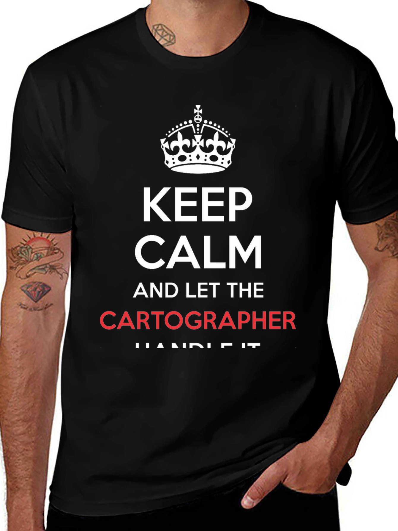 Keep Calm Cartographer T-Shirt - Funny Map Maker Tee