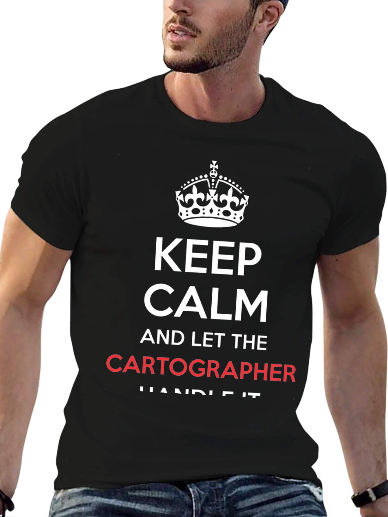 Keep Calm Cartographer T-Shirt - Funny Map Maker Tee