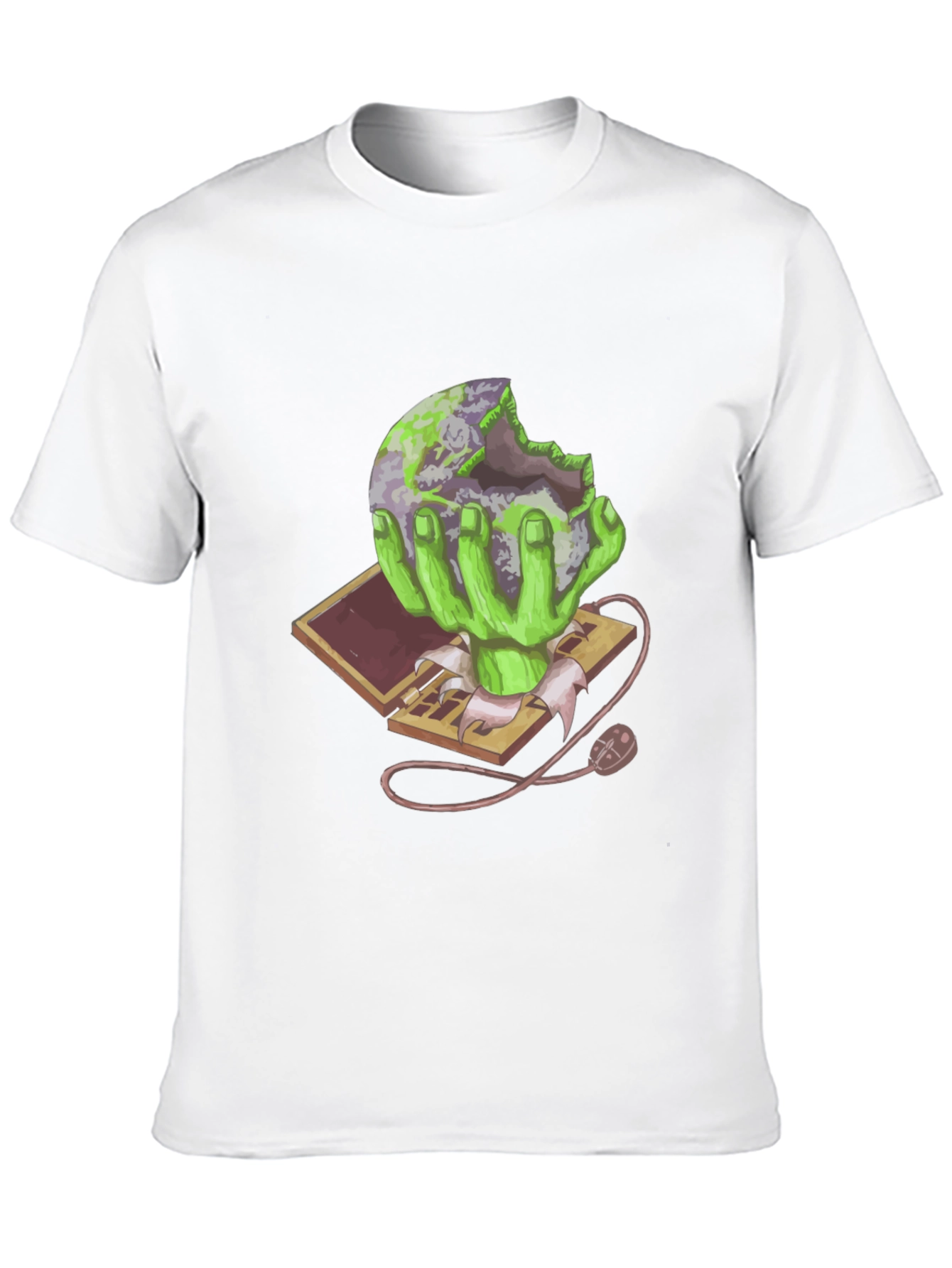 Zombie Earth Eater Graphic T-Shirt