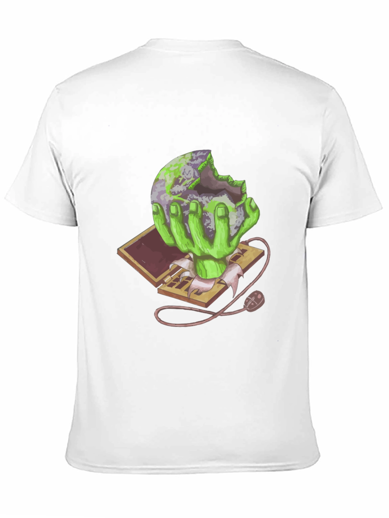 Zombie Earth Eater Graphic T-Shirt