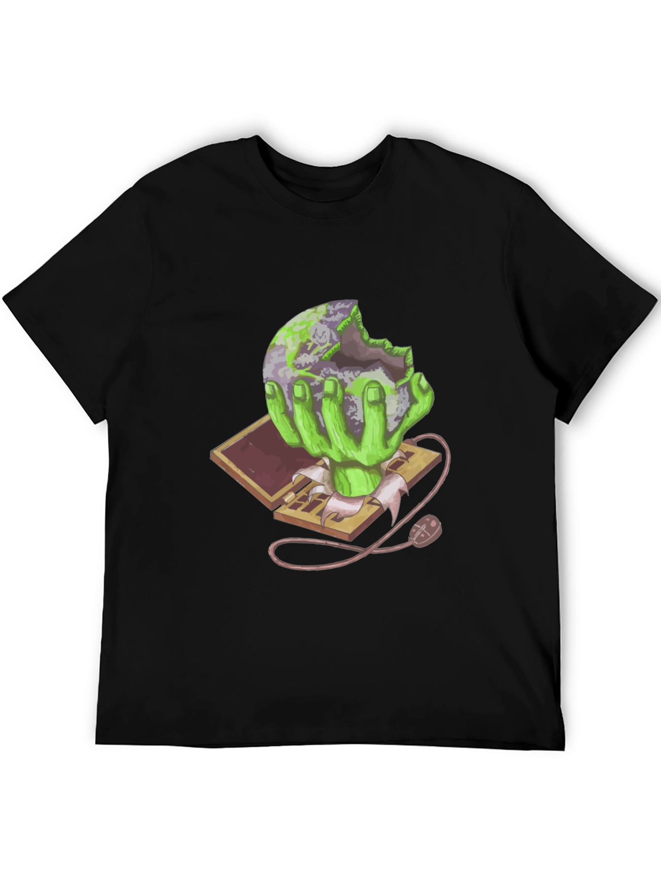 Zombie Earth Eater Graphic T-Shirt