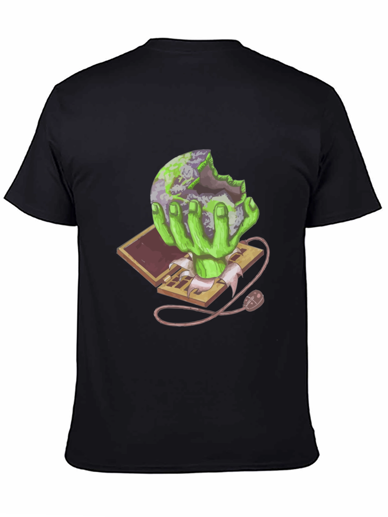 Zombie Earth Eater Graphic T-Shirt