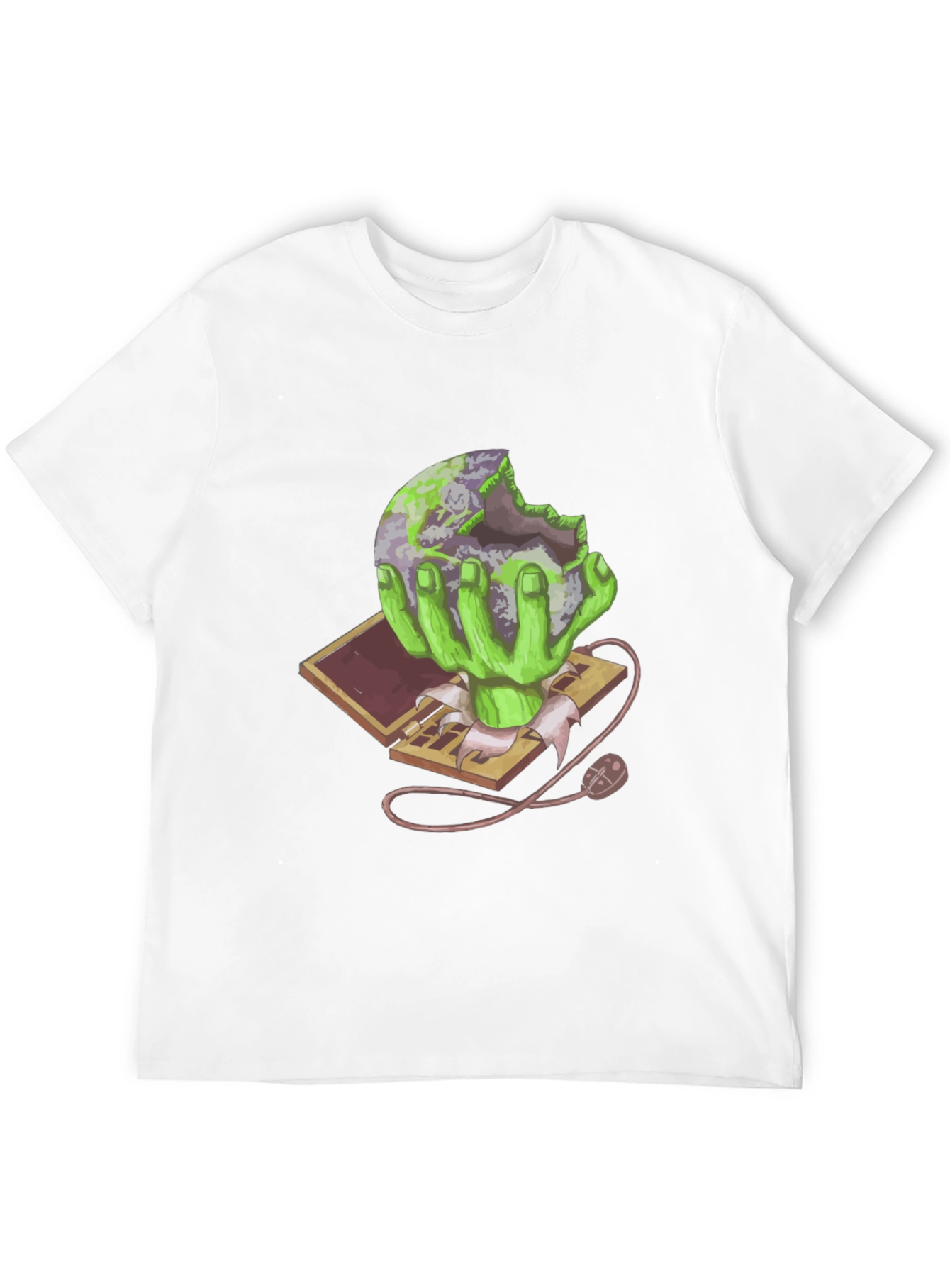Zombie Earth Eater Graphic T-Shirt