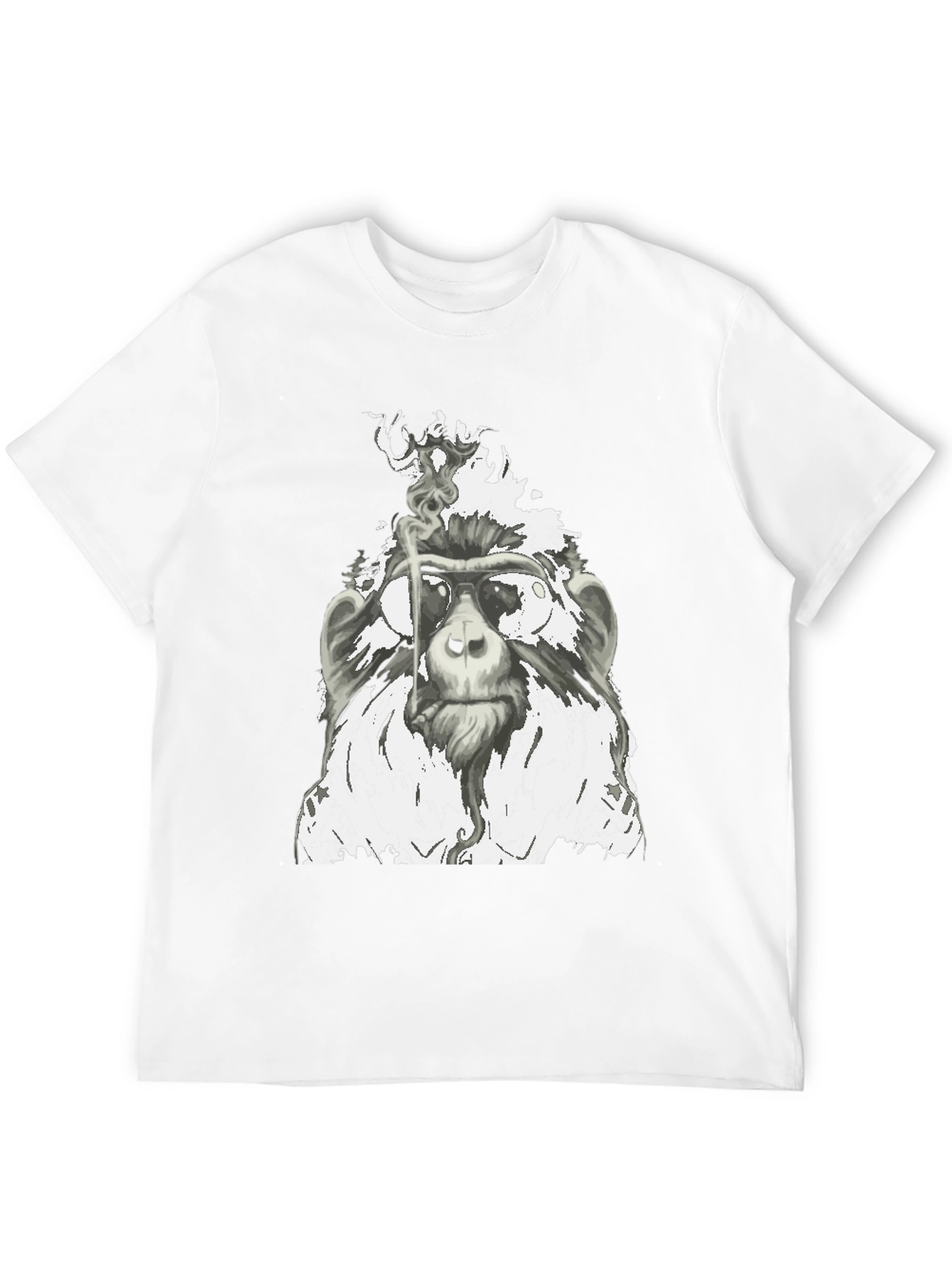 Cool Monkey Smoking T-Shirt - Unique Graphic Tee