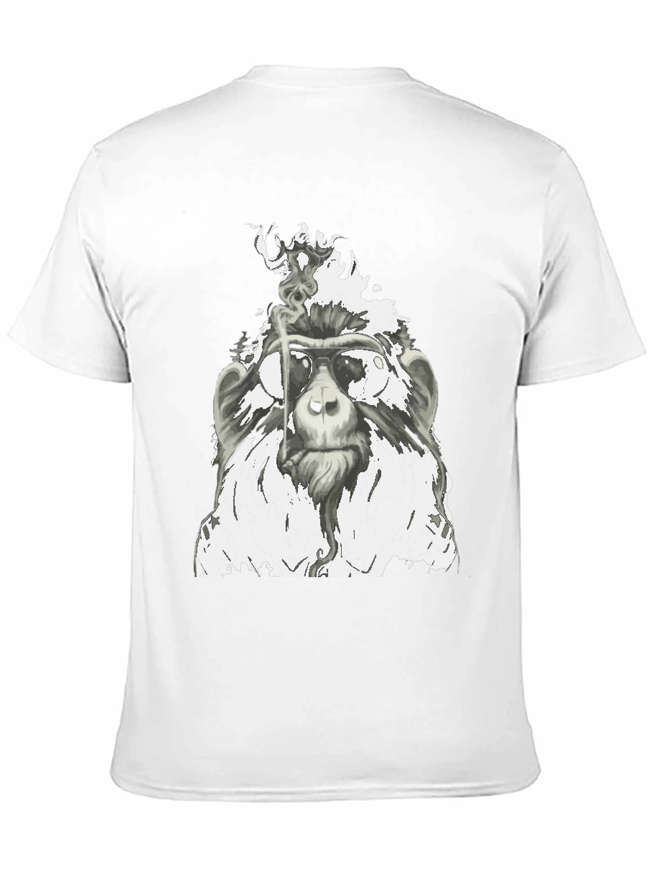 Cool Monkey Smoking T-Shirt - Unique Graphic Tee