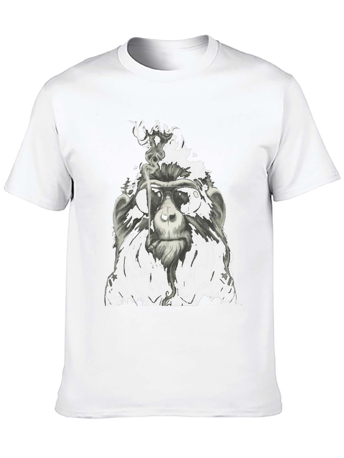Cool Monkey Smoking T-Shirt - Unique Graphic Tee
