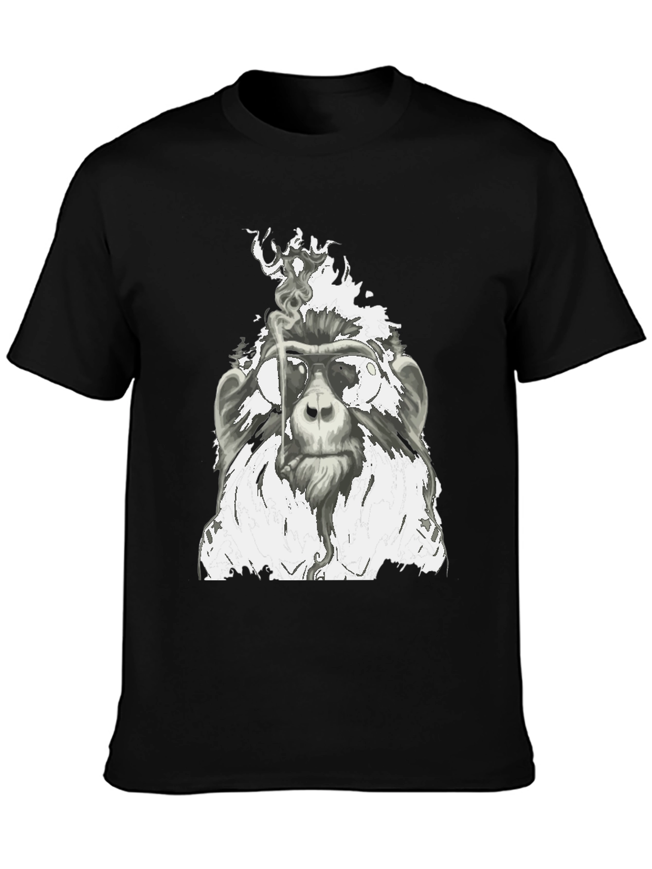 Cool Monkey Smoking T-Shirt - Unique Graphic Tee