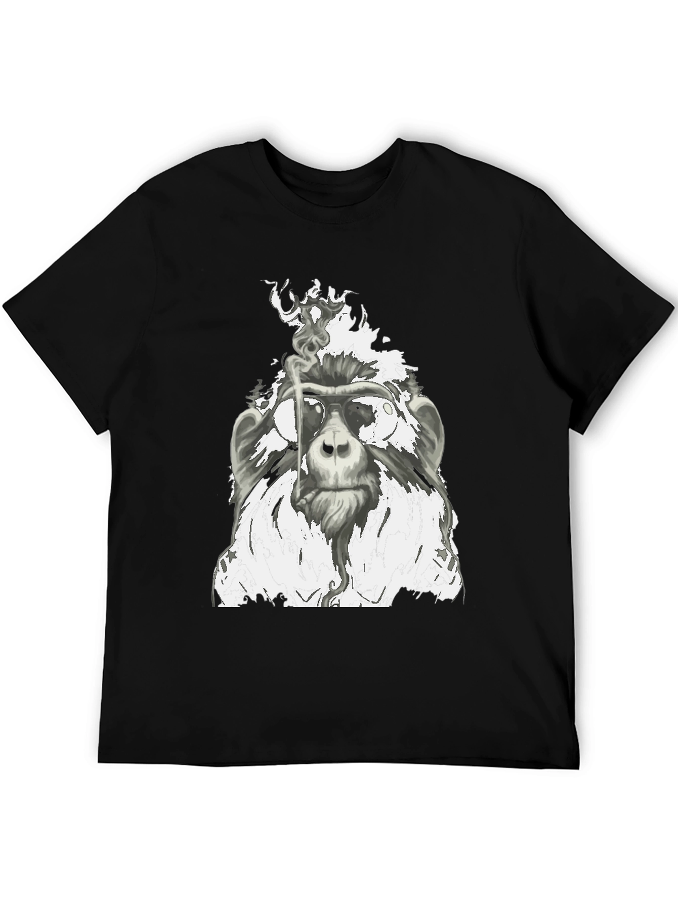 Cool Monkey Smoking T-Shirt - Unique Graphic Tee