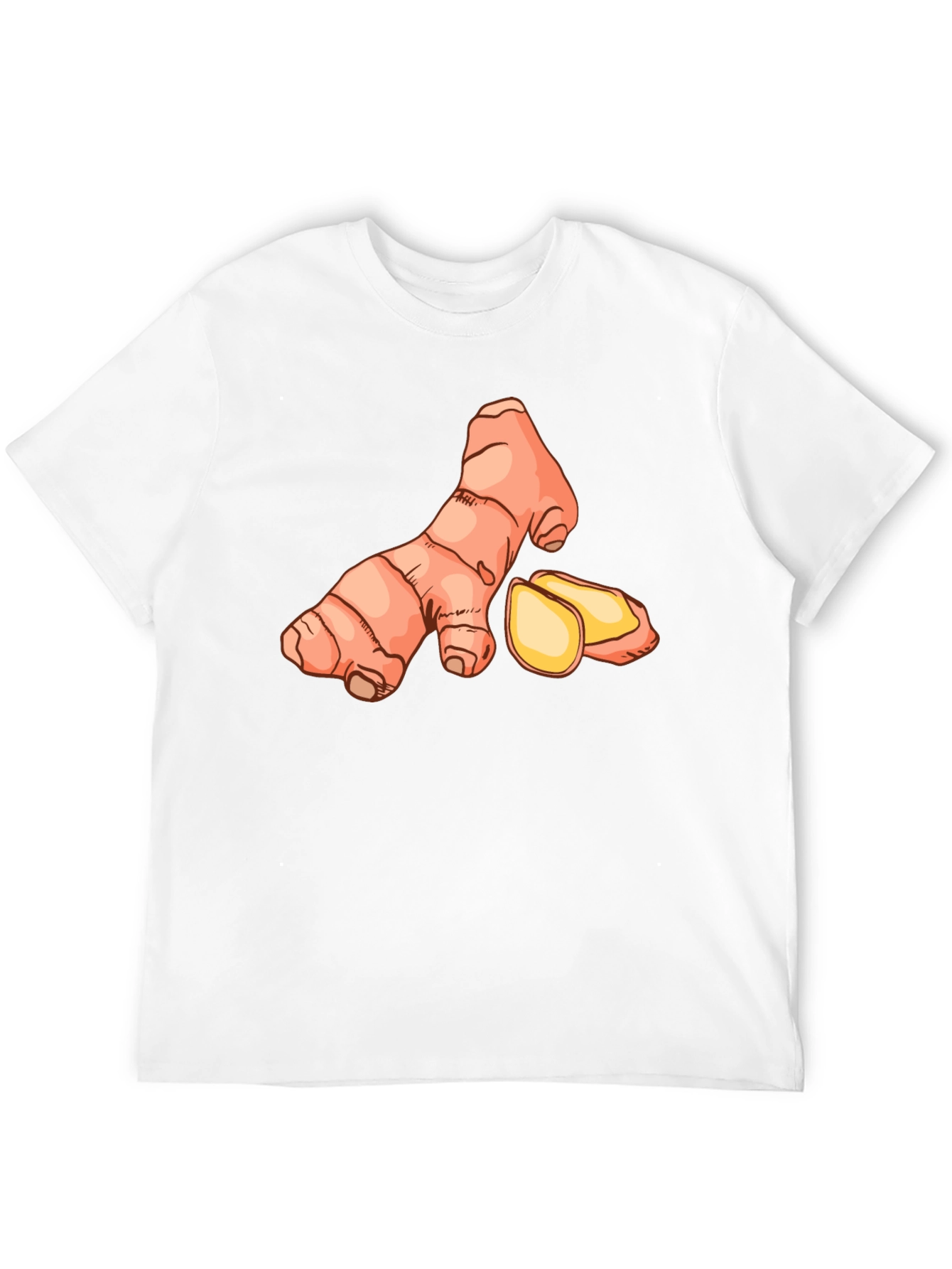 Ginger Root Graphic Tee - Black Casual T-Shirt