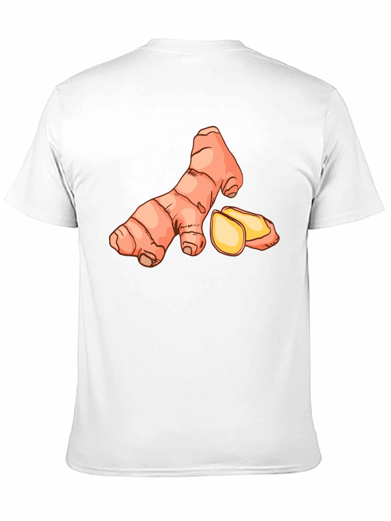 Ginger Root Graphic Tee - Black Casual T-Shirt