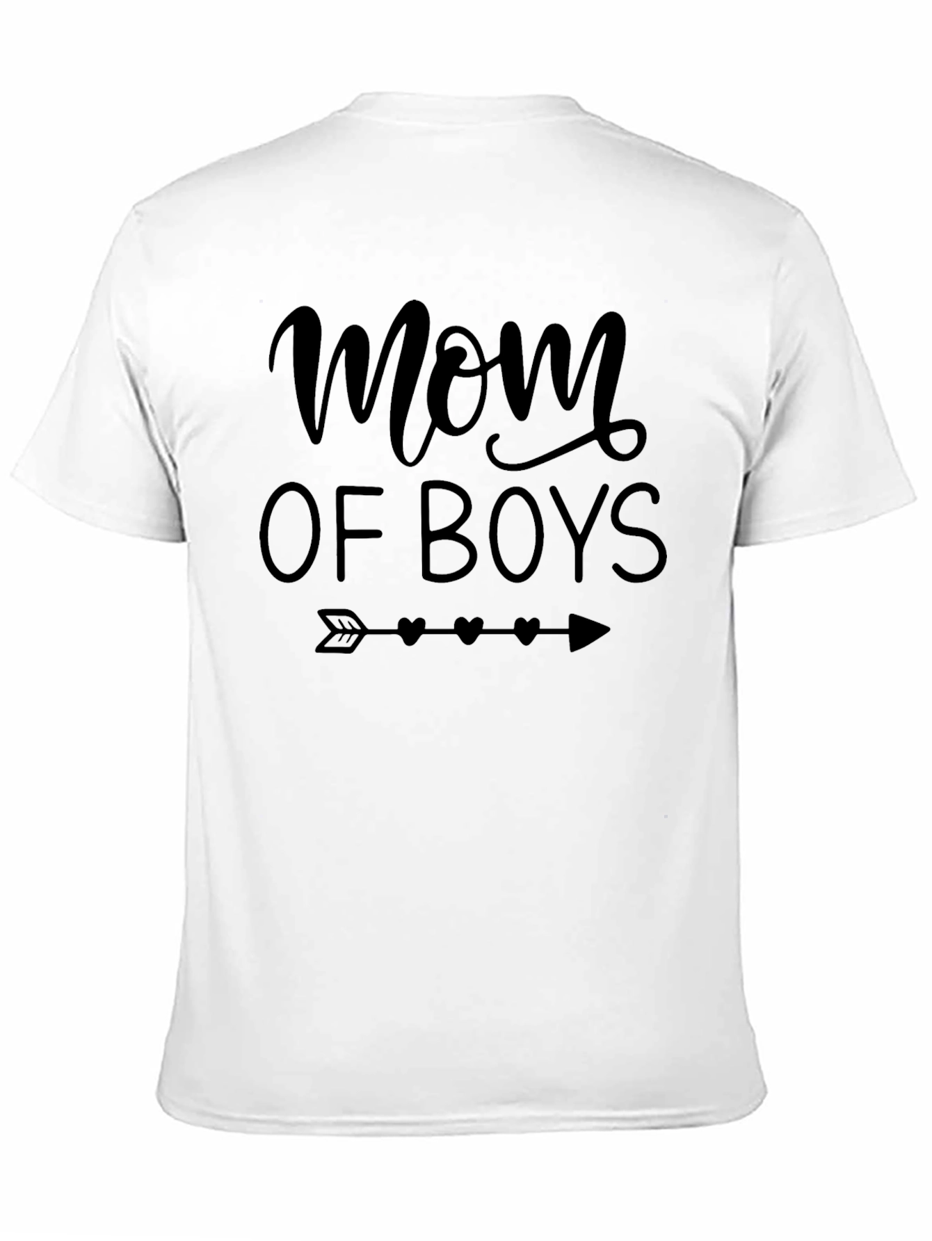 Mom of Boys T-Shirt - Arrow and Heart Design