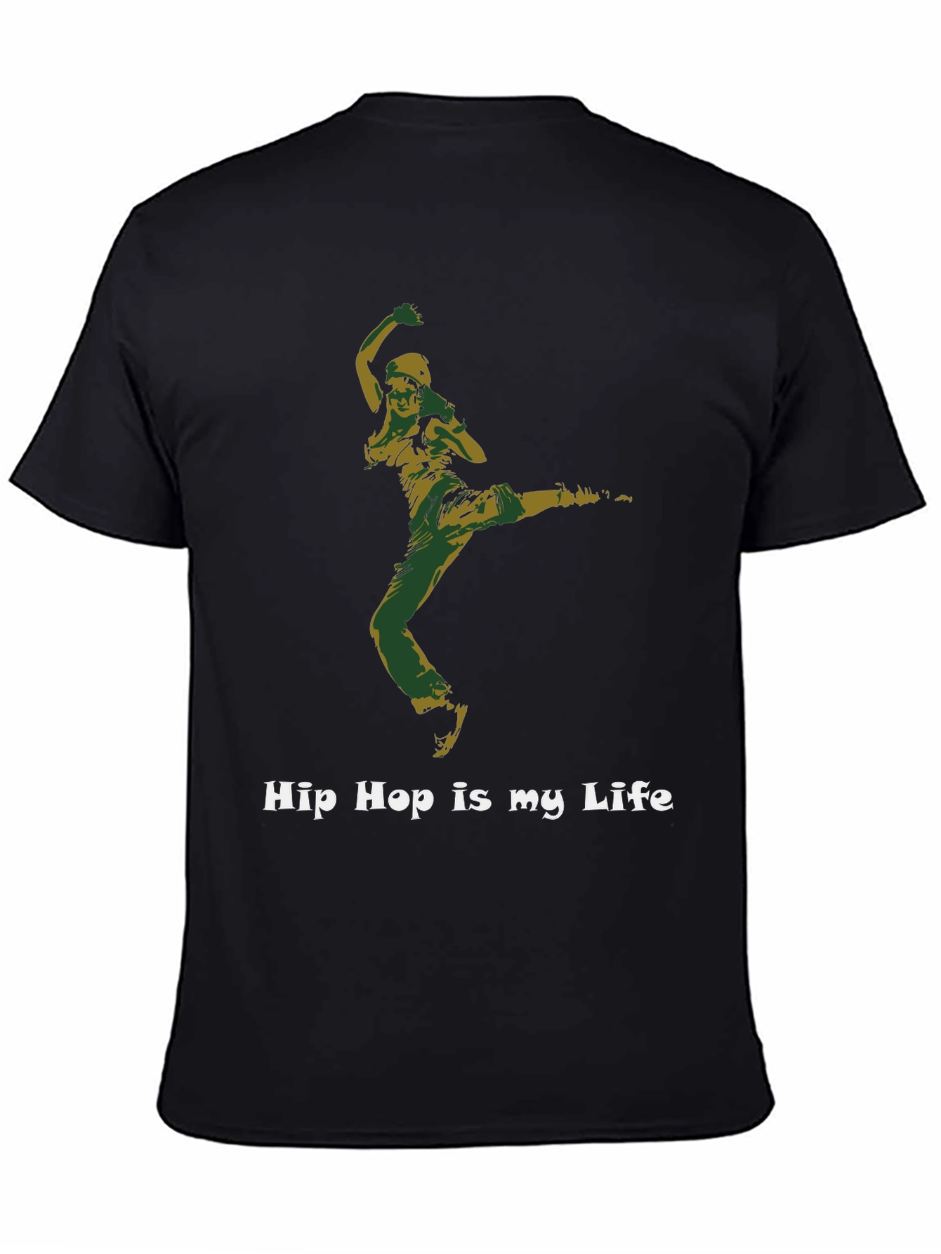 Hip Hop is my Life Black Graphic T-Shirt