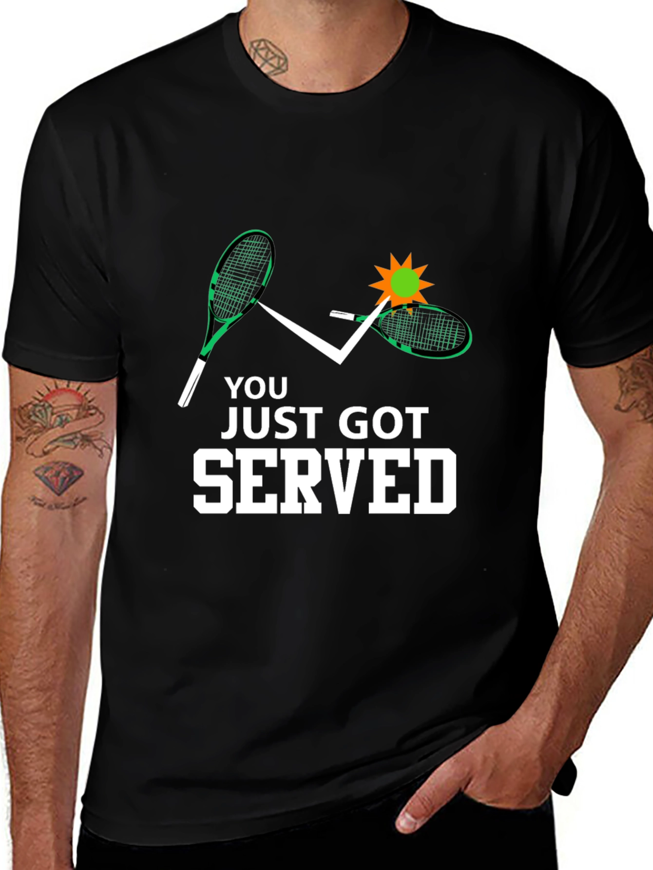 You Just Got Served Tennis Graphic Tee