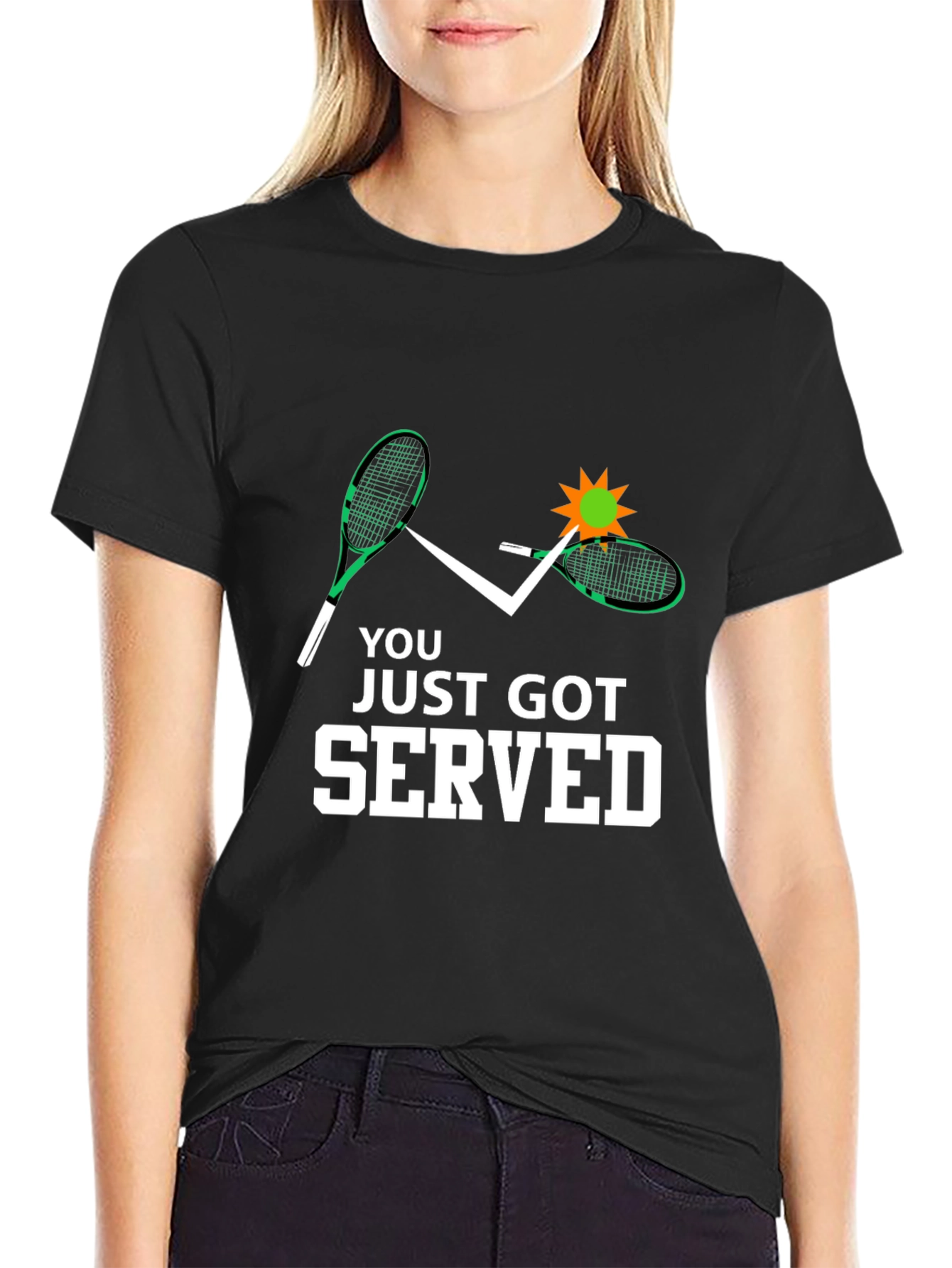 You Just Got Served Tennis Graphic Tee