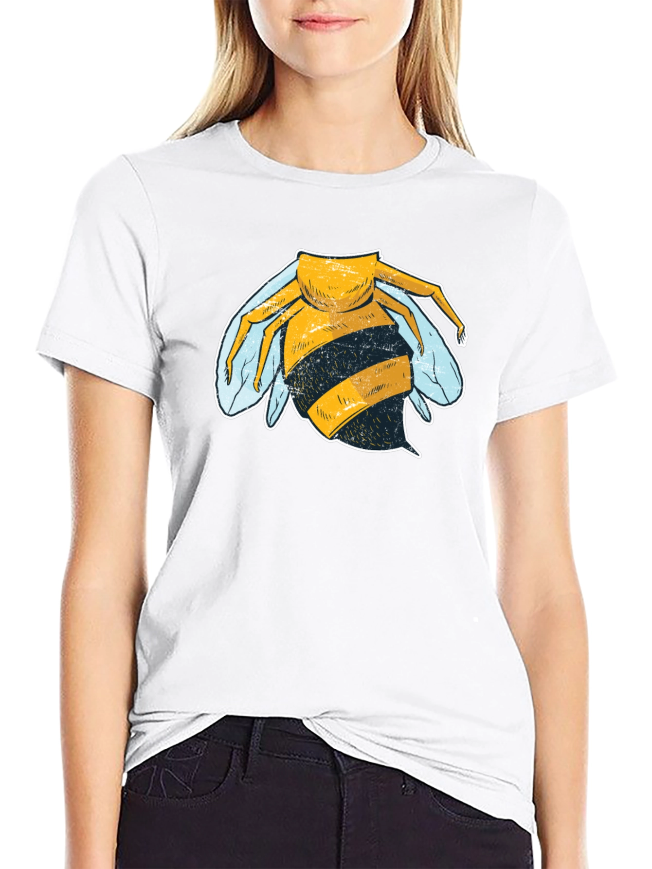 Cool Bee Graphic T-Shirt - Black Cotton Tee