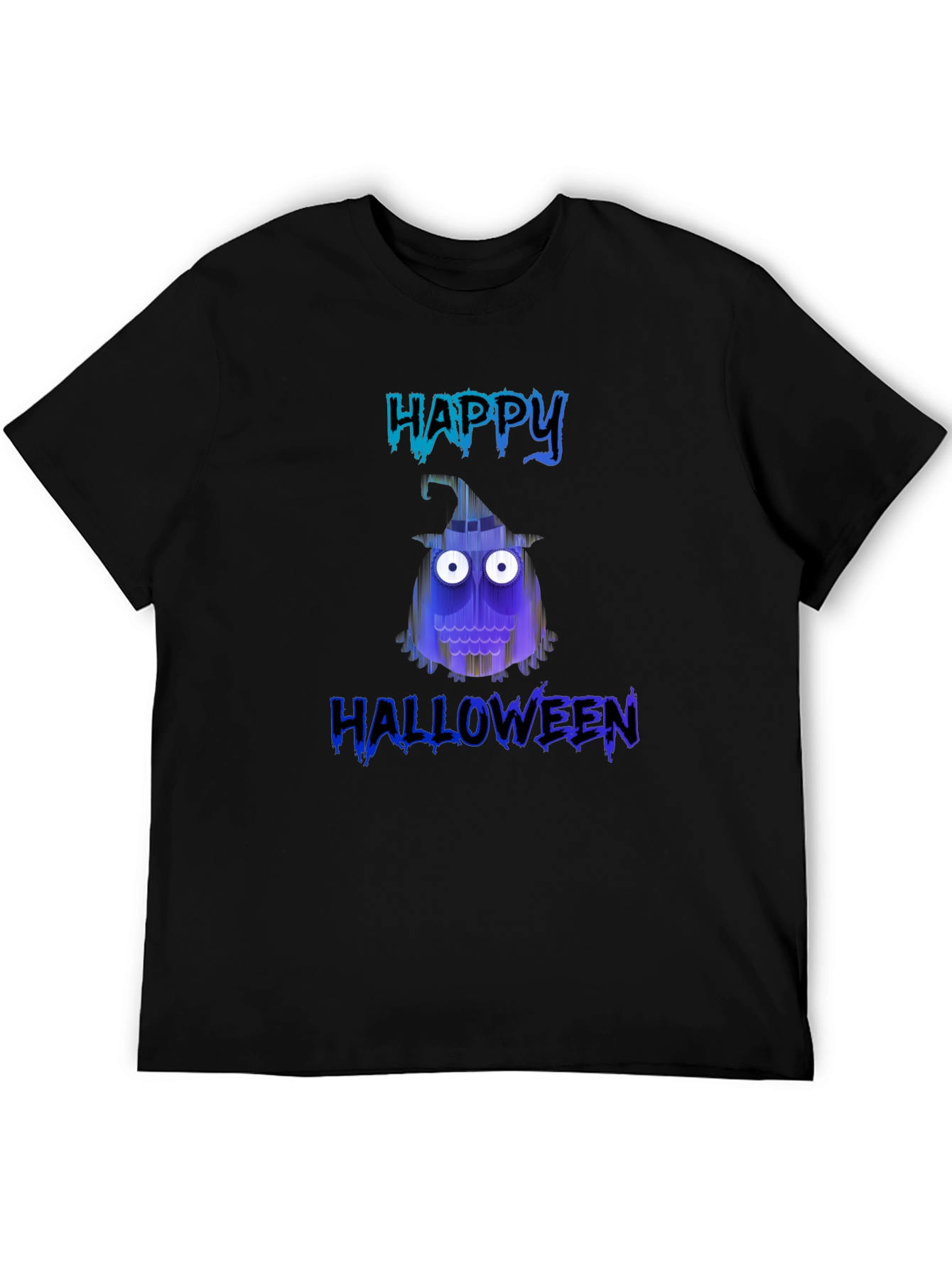 Happy Halloween T-Shirt - Spooky Owl Design