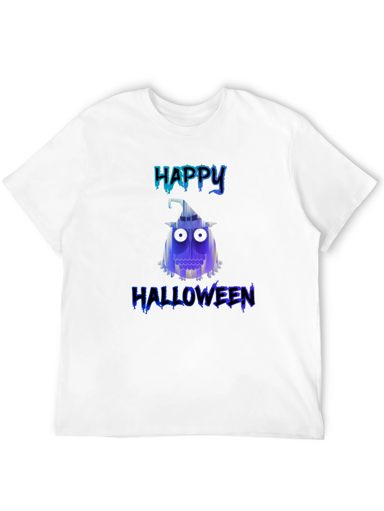 Happy Halloween T-Shirt - Spooky Owl Design