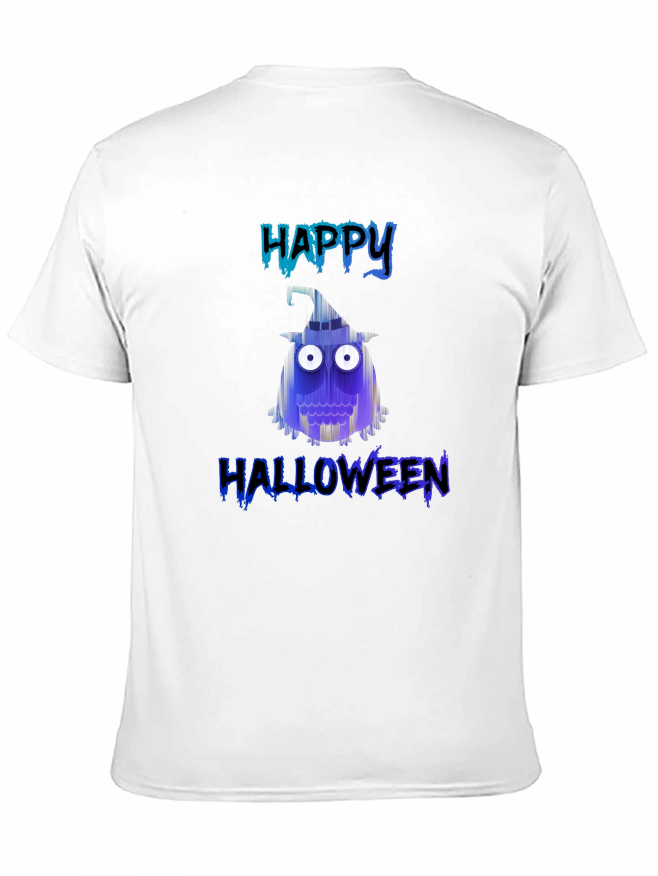 Happy Halloween T-Shirt - Spooky Owl Design