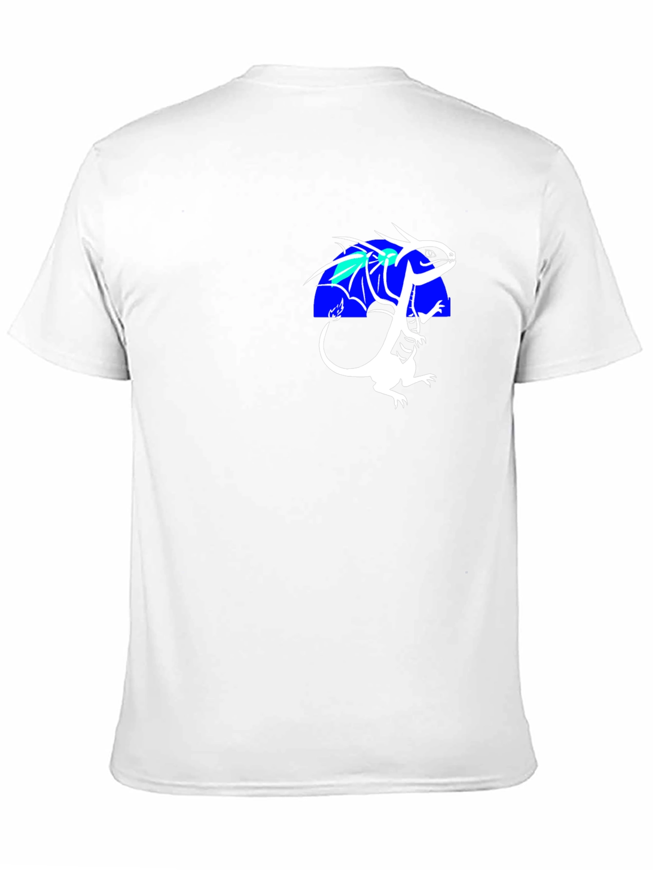Dragon Graphic Tee - Black Crew Neck T-Shirt