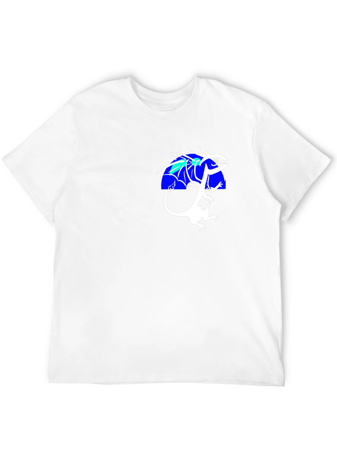 Dragon Graphic Tee - Black Crew Neck T-Shirt