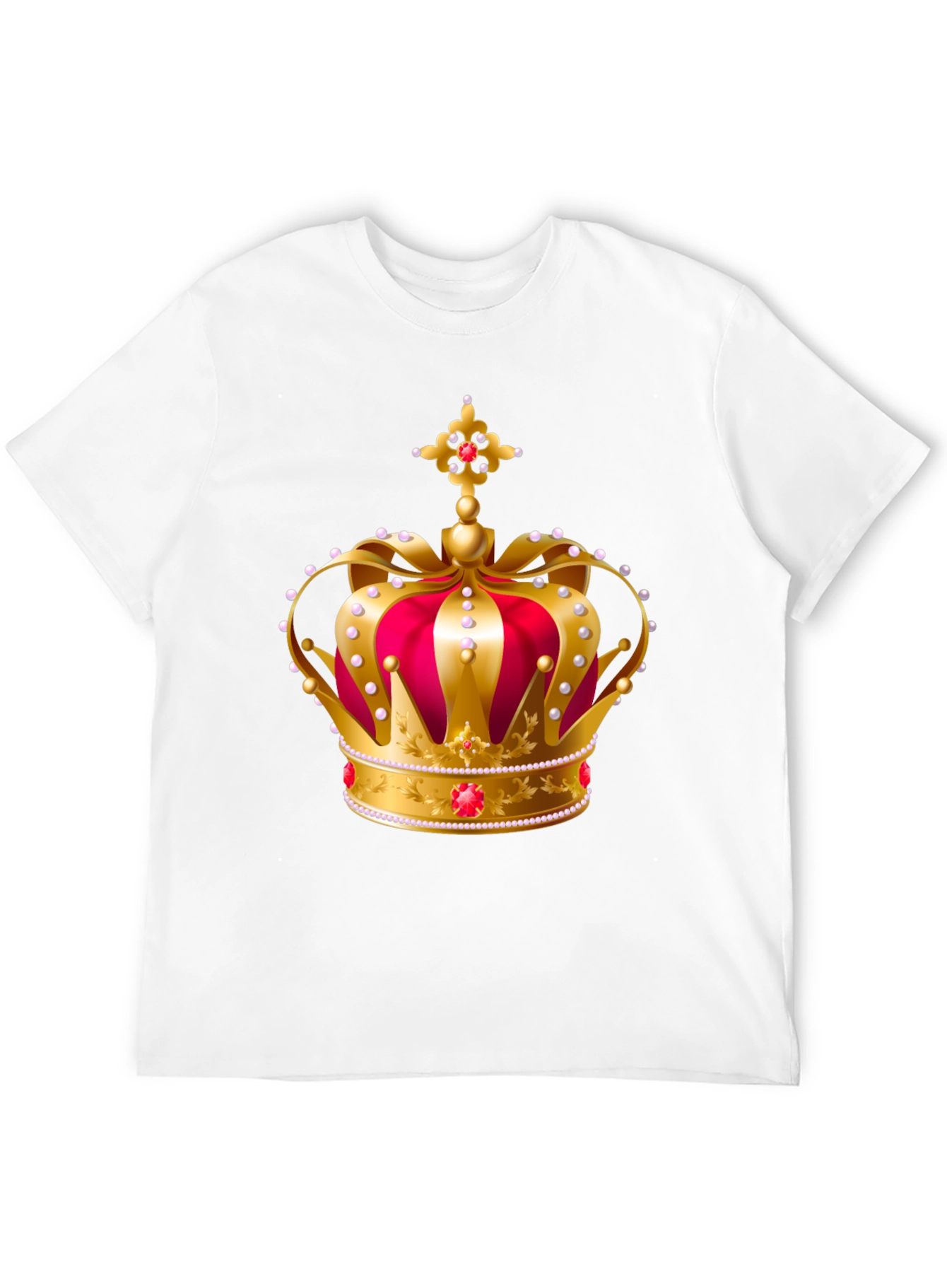 Royal Crown Graphic Tee - Gold and Red