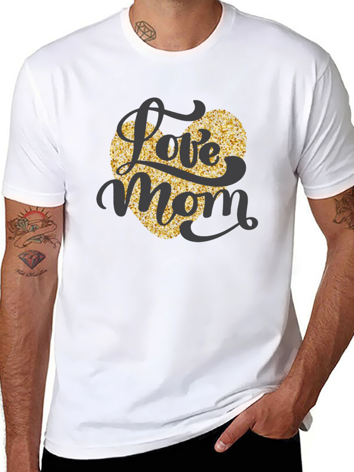 Love Mom Heart T-Shirt