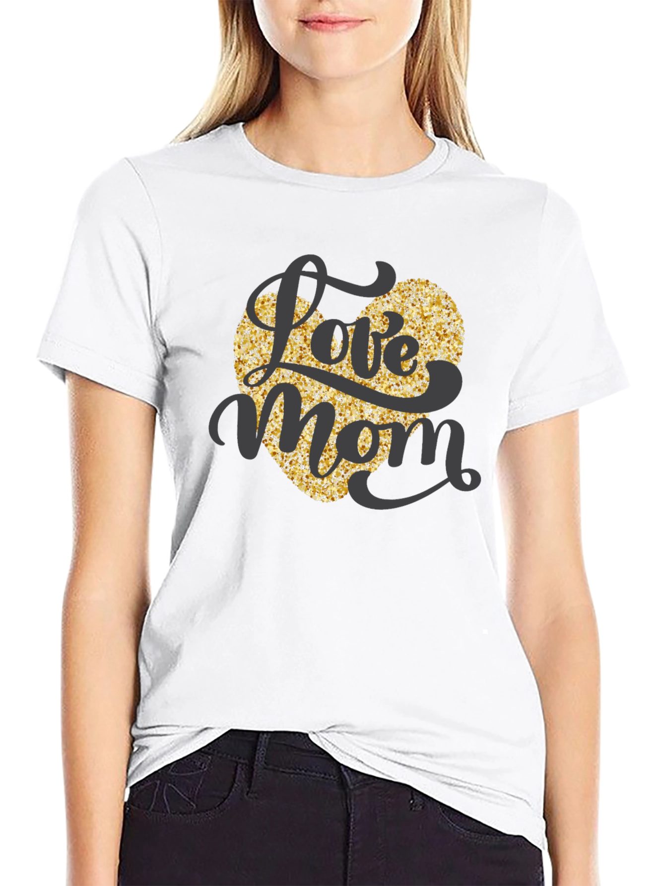 Love Mom Heart T-Shirt