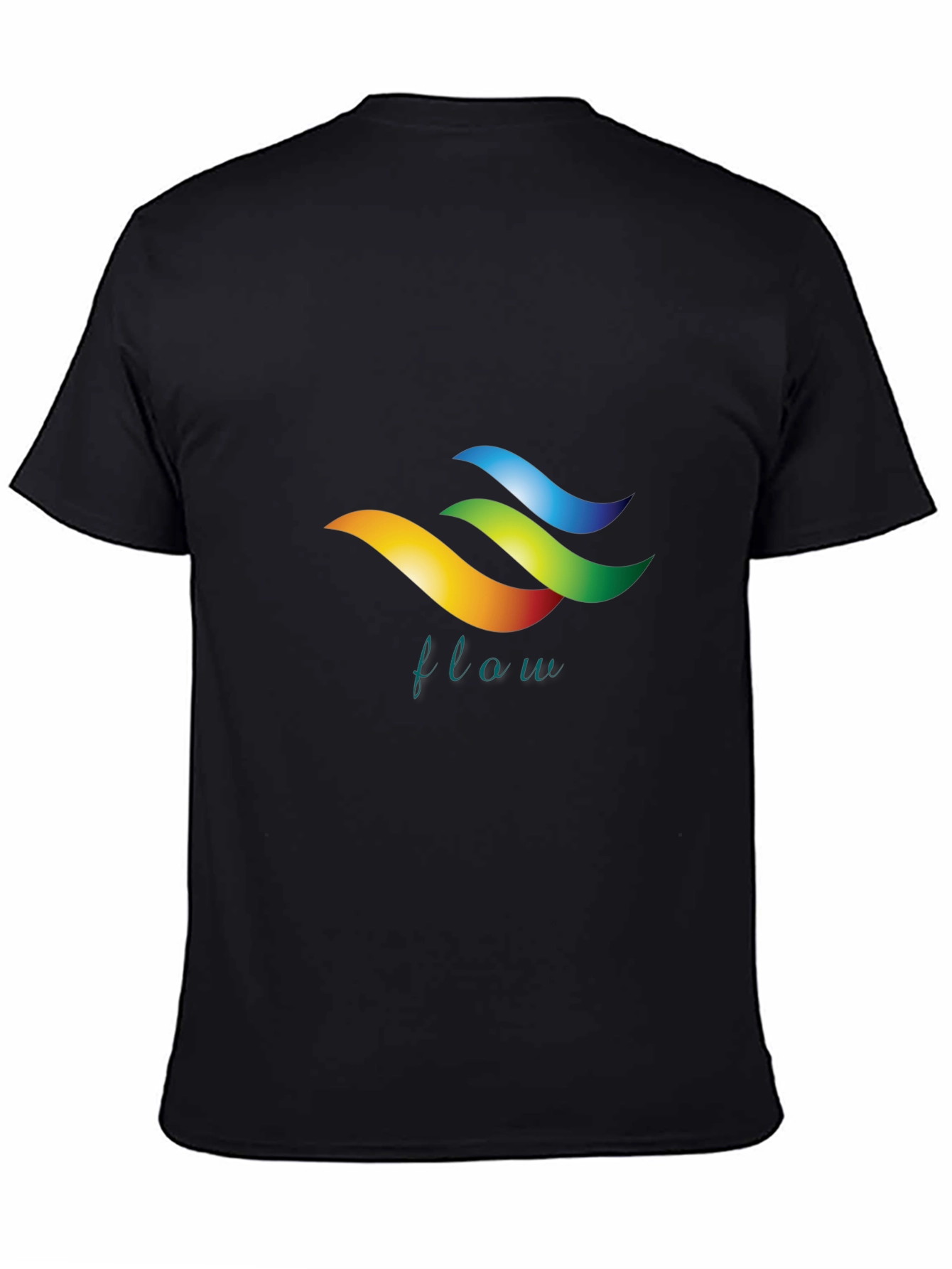 Flow Graphic Black T-Shirt - Stylish Design