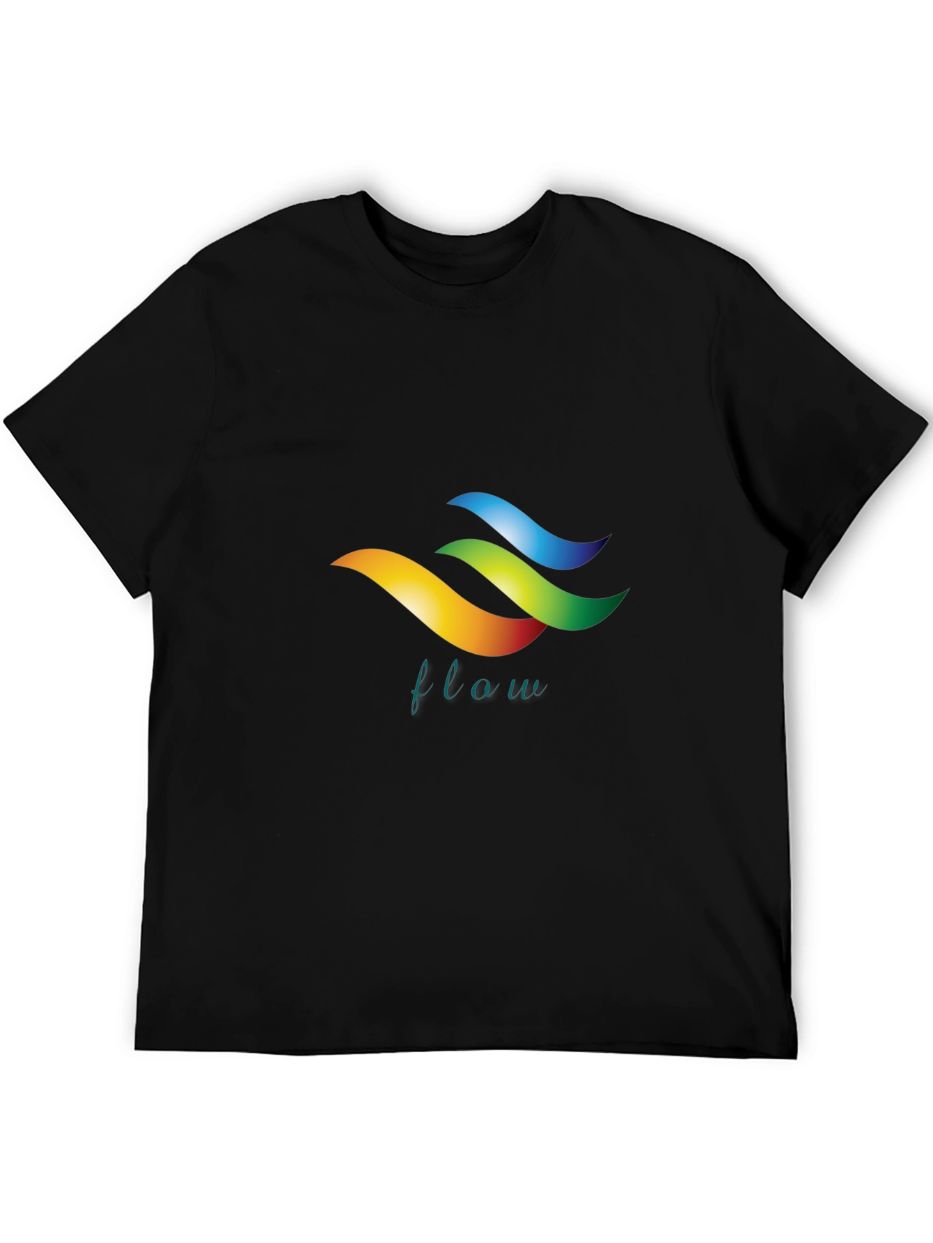 Flow Graphic Black T-Shirt - Stylish Design