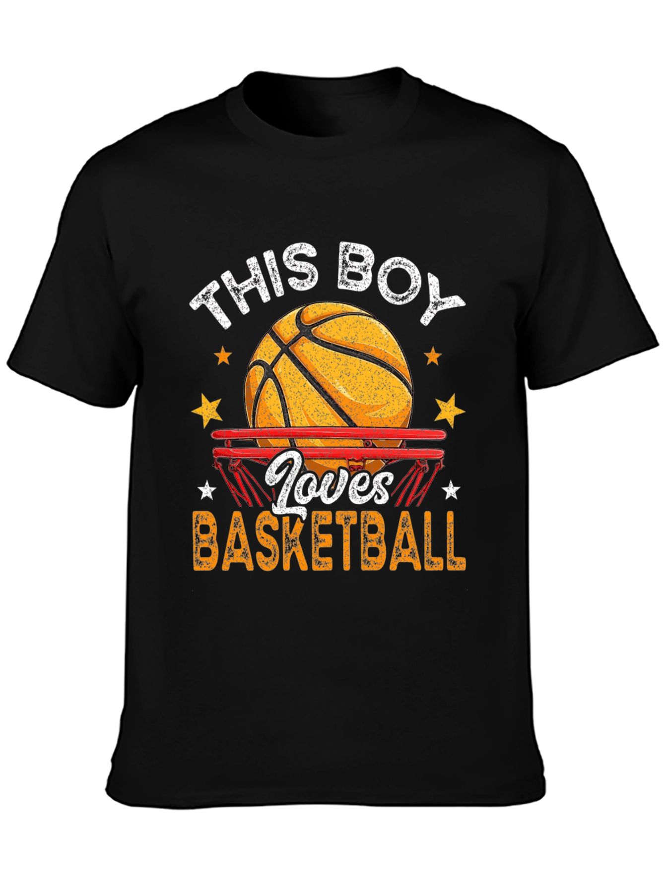 Basketball Lover Graphic T-Shirt - Black
