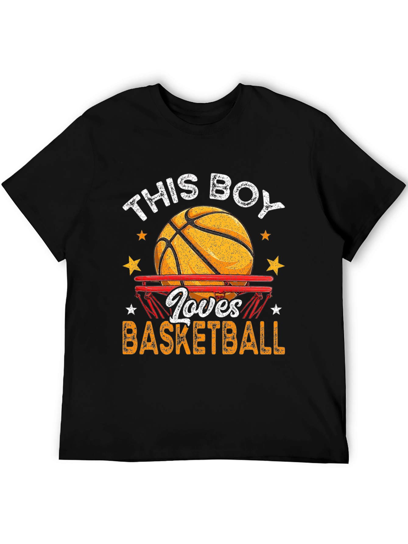 Basketball Lover Graphic T-Shirt - Black