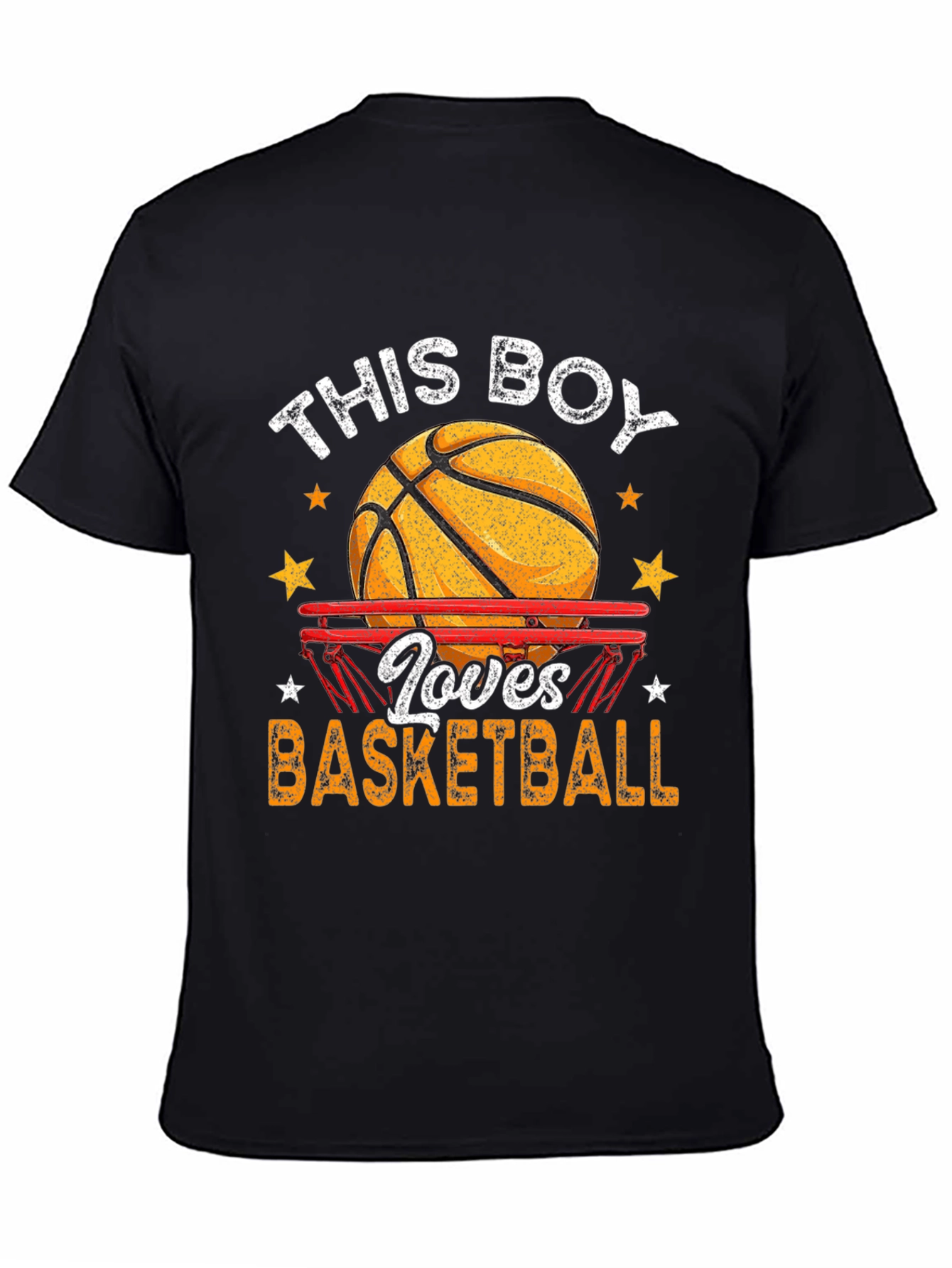 Basketball Lover Graphic T-Shirt - Black
